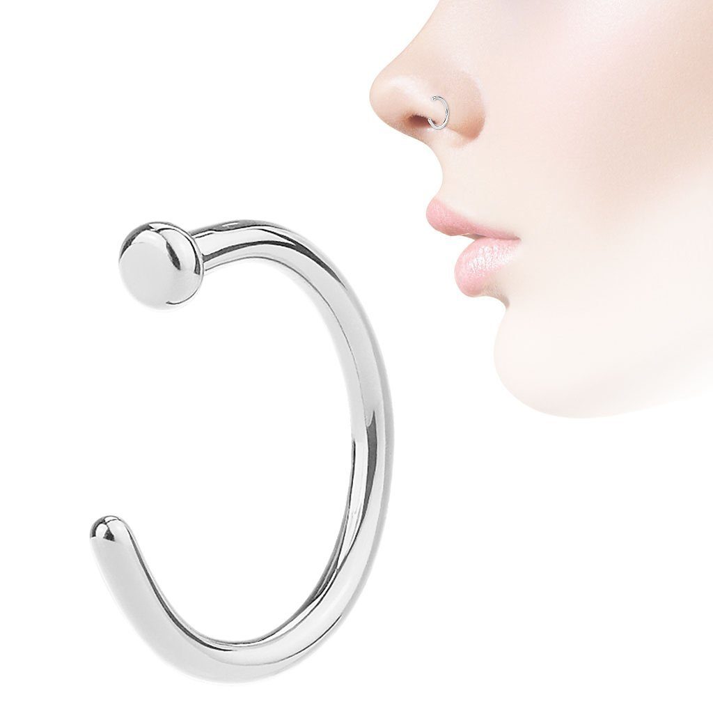 Taffstyle Nasenpiercing Fake Ring Piercing Hoop Septum Lippe Brust Intim, N günstig online kaufen