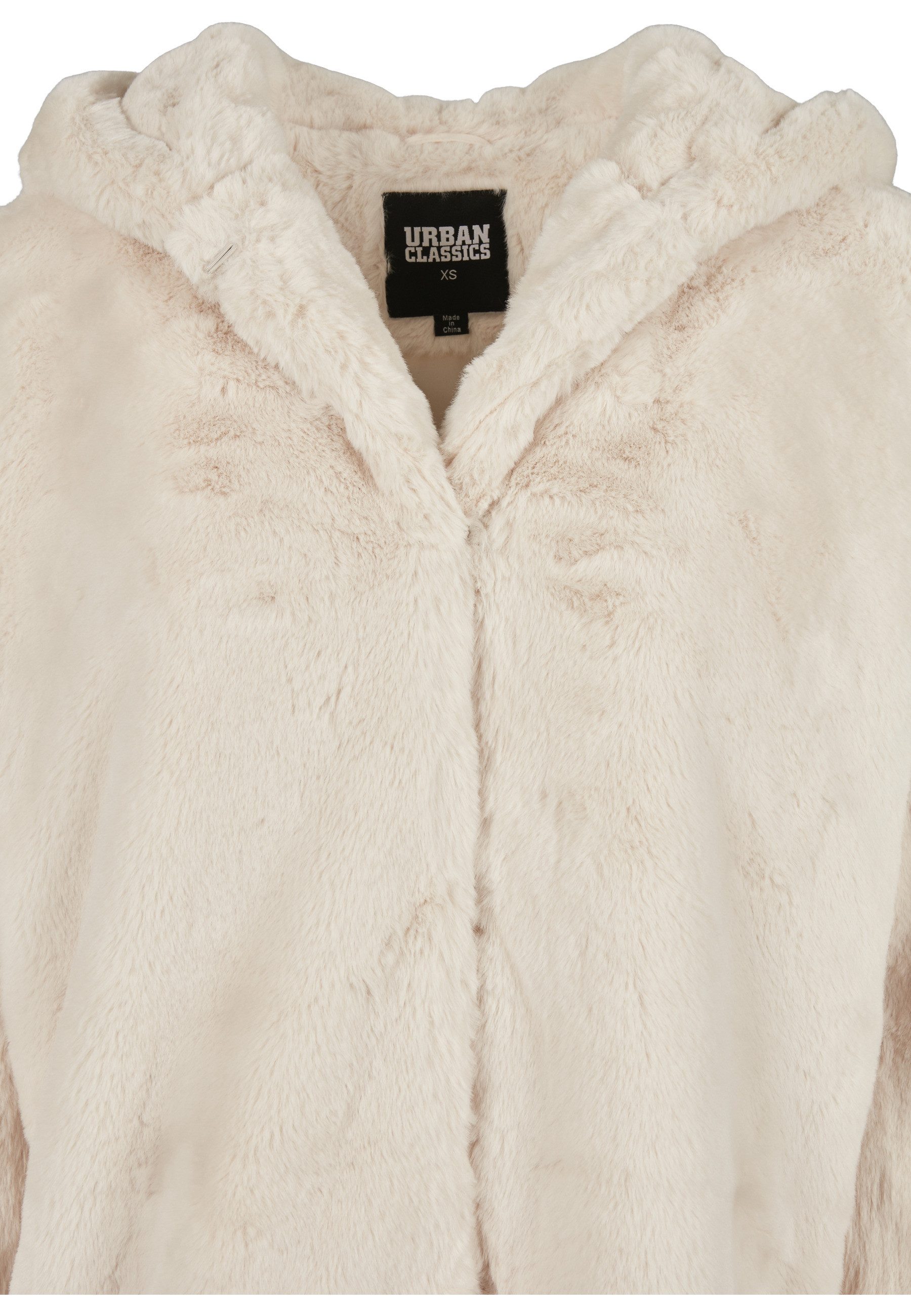 URBAN CLASSICS Parka Urban Classics Damen Ladies Hooded Teddy Coat (1-St)