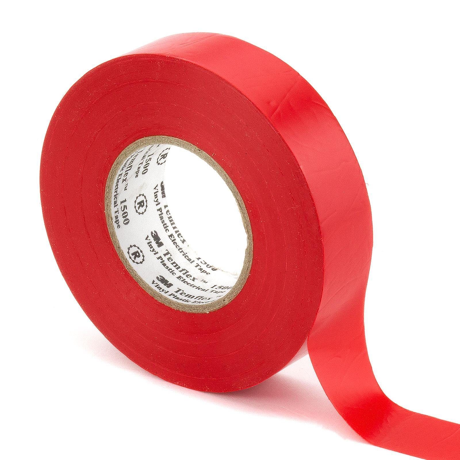 3M Isolierband Isolierband 3M Temflex 1500 PVC rot 19mm x 25m (1-St)