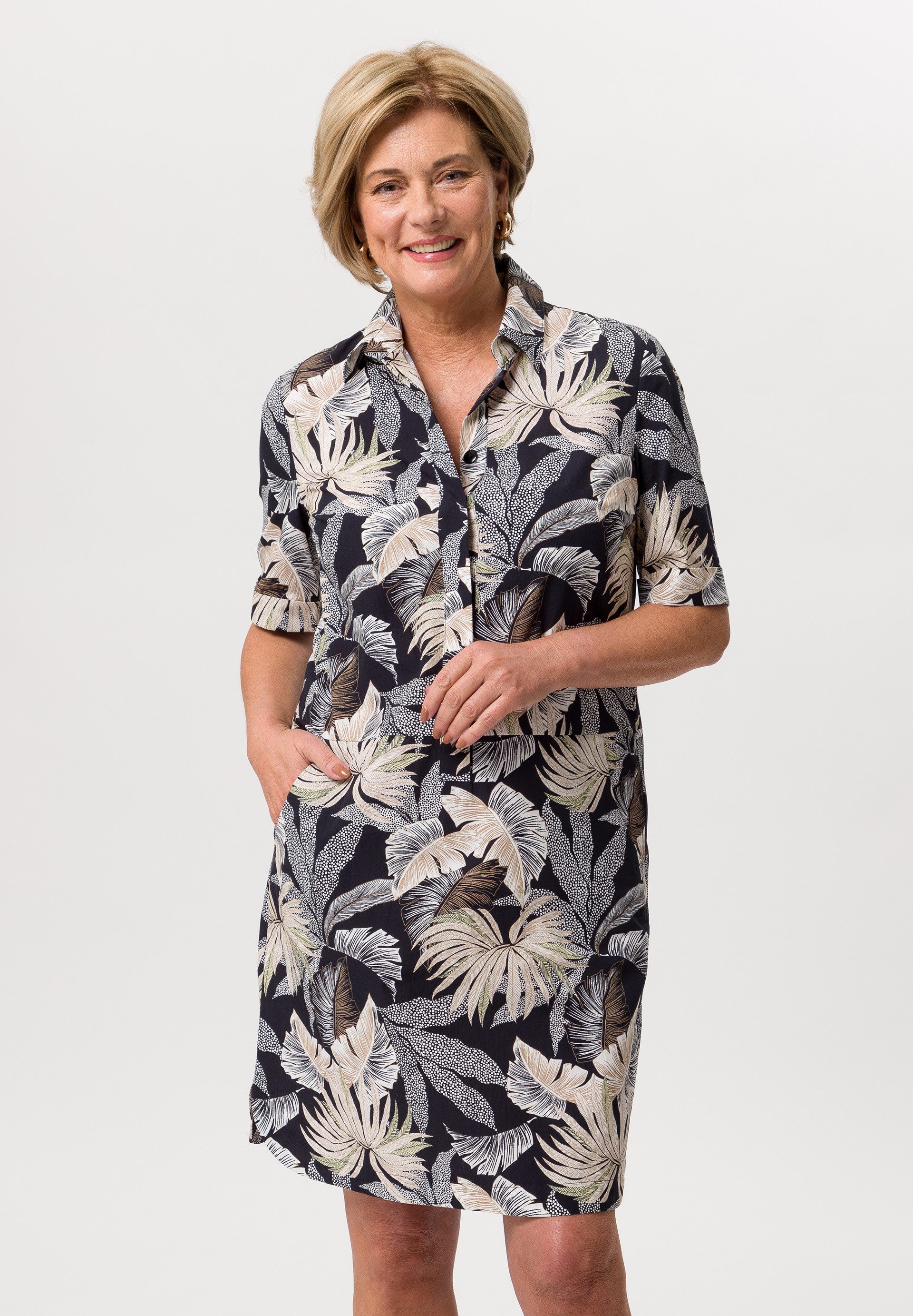 FRANK WALDER Sommerkleid mit verdeckter Knopfleiste mehr
