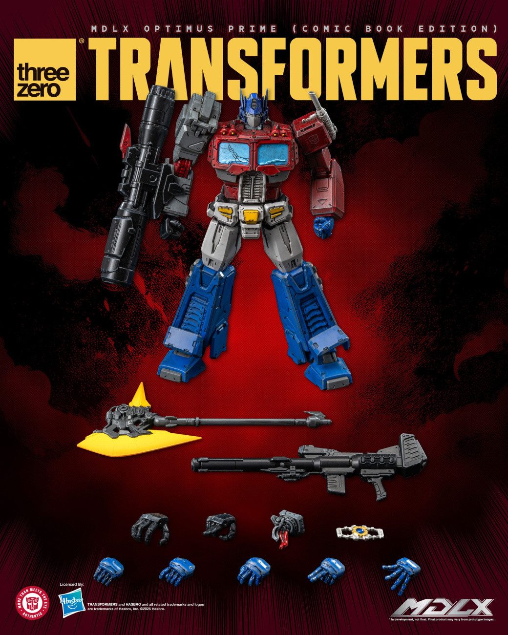 ThreeZero Actionfigur Transformers MDLX Actionfigur Optimus Prime (Comic Book Edition) 18 cm