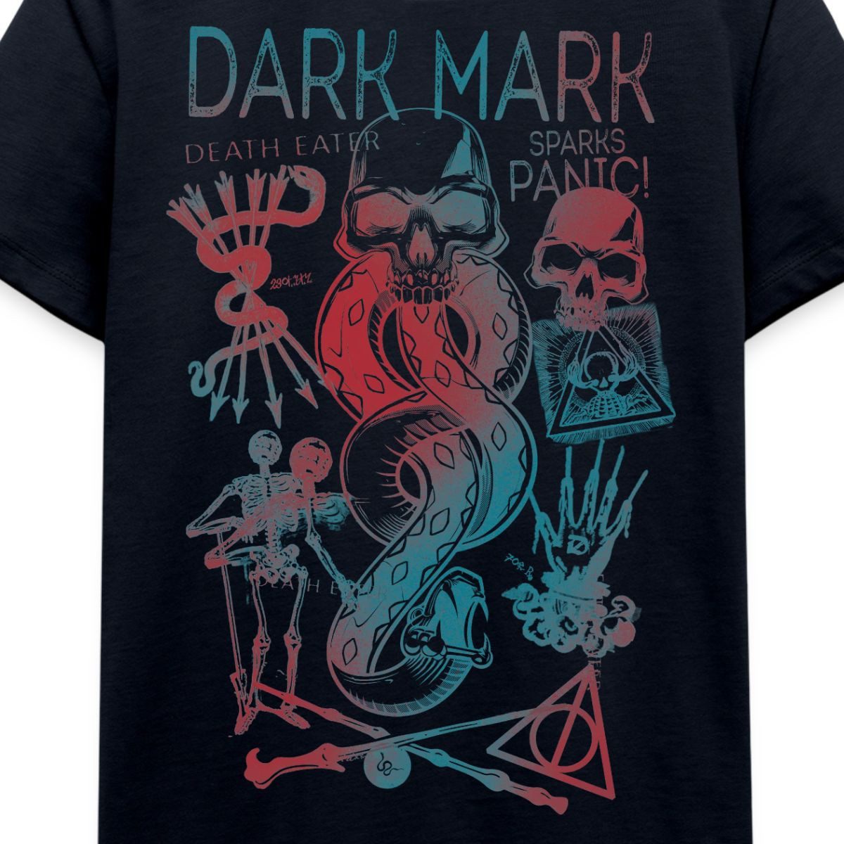 Spreadshirt T-Shirt Harry Potter Dunkles Mal & Horkruxe Design Kinder Premium T-Shirt (1-tlg)