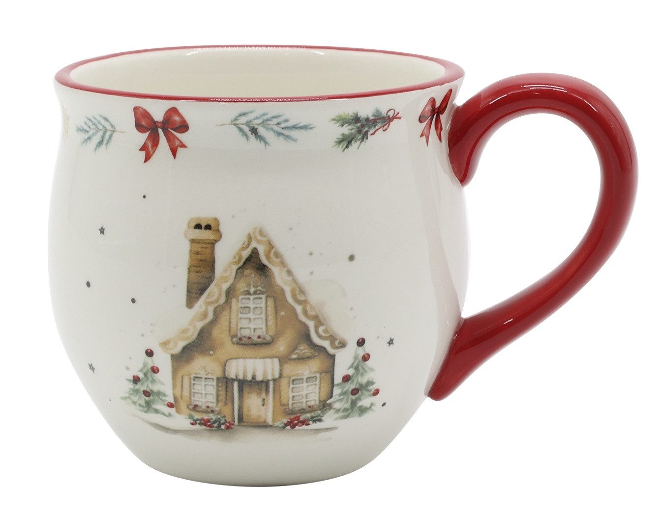 Chic Antique Tasse Chic Antique - Tasse Kaffeetasse Weihnachtstasse 430 ml, Keramik