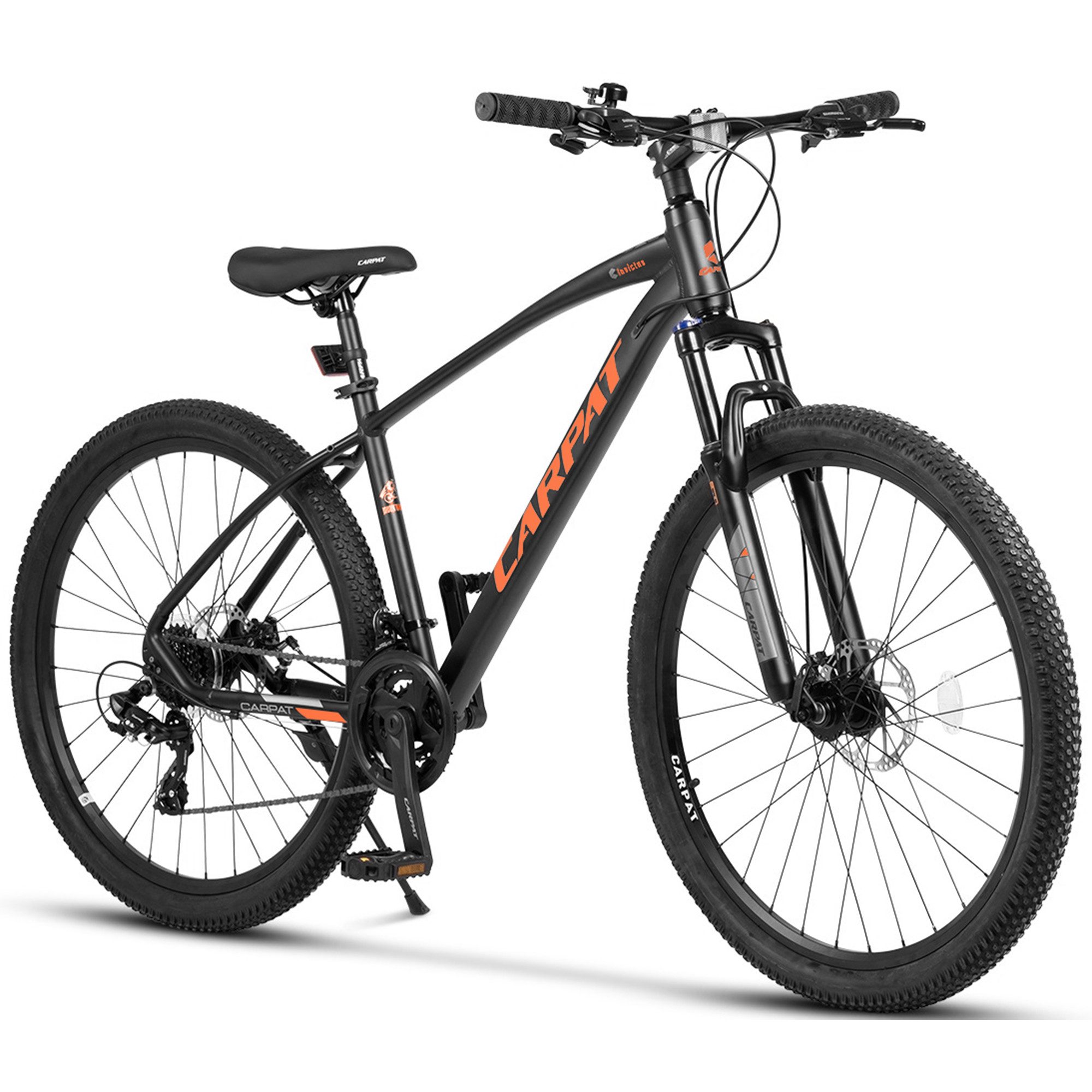 CARPAT SPORT Mountainbike 27,5 29 Zoll MTB Fahrrad für Herren Damen, 21 Gang Shimano TZ Tourney Schaltwerk, Kettenschaltung, (Aluminium Rahmen, Mechanische Scheibenbremse), Hardtail Fahrrad