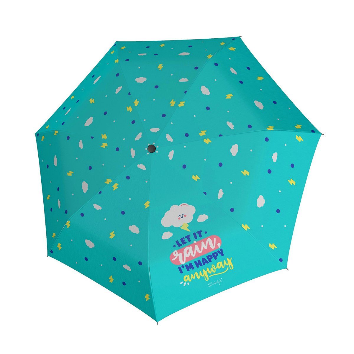 doppler® Taschenregenschirm Mini Happy Clouds Schultaschenschirm Regenschirm Kinderschirm Modell 2