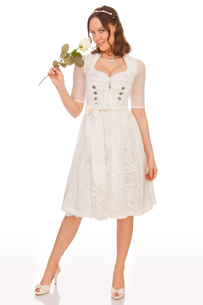 MarJo Dirndl Midi Dirndl 2tlg. - GILITTA - weiß