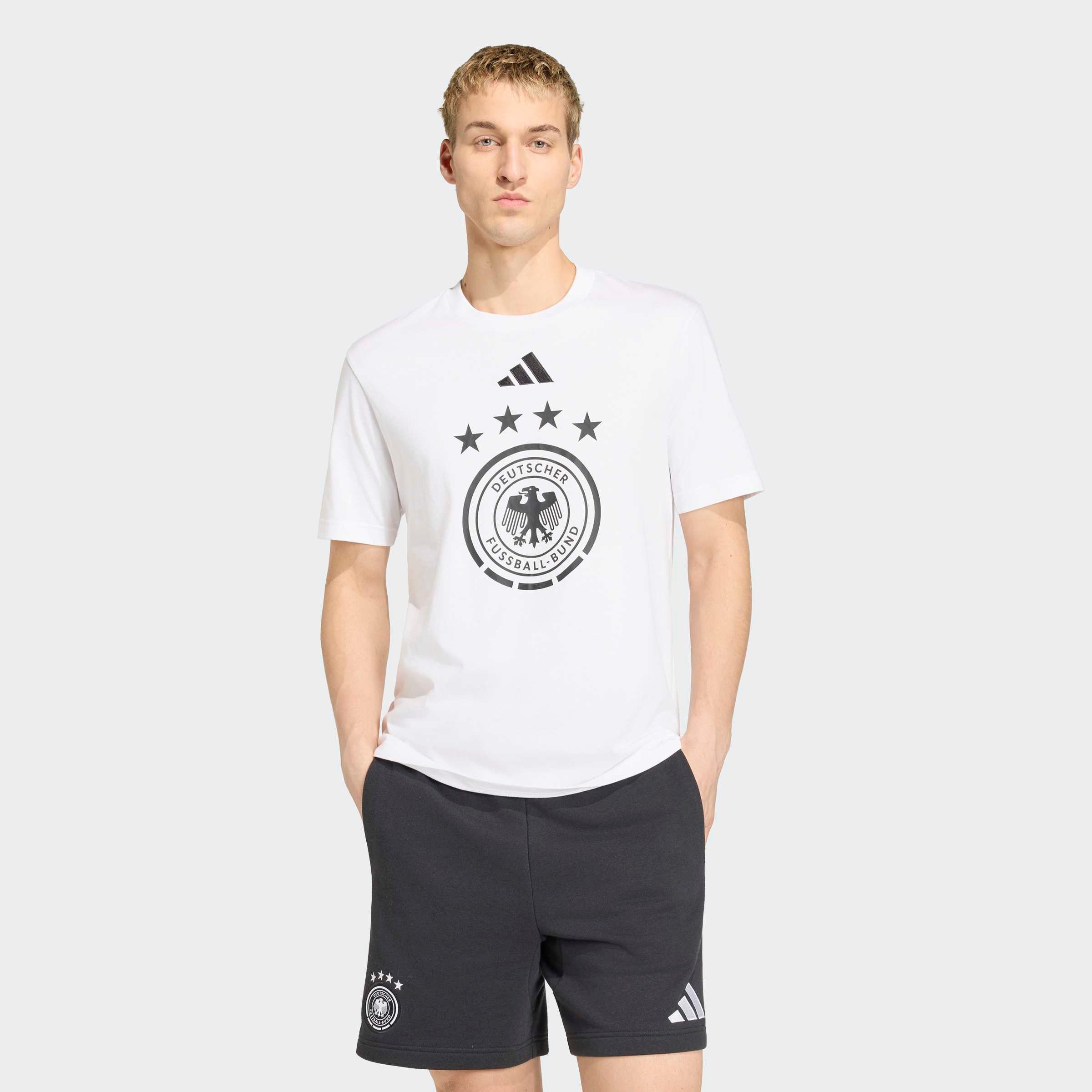 adidas Performance T-Shirt DFB DNA GR TEE für Erwachsene, mit Rundhalsausschnitt, mit DFB-Wappen