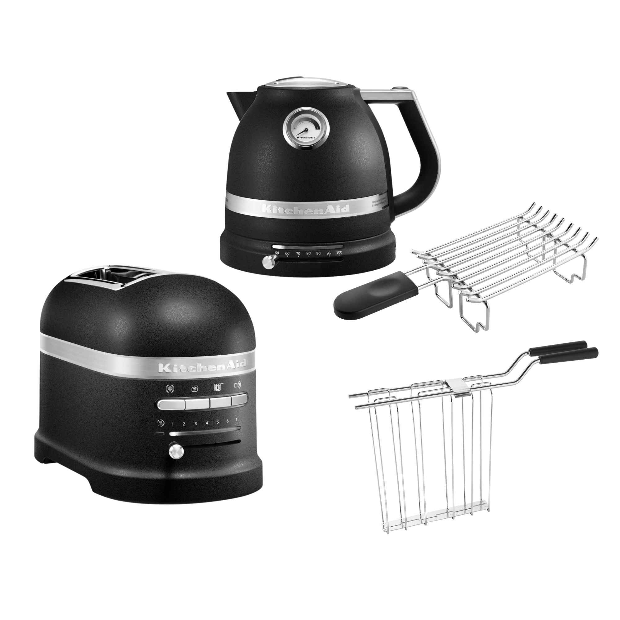 KitchenAid Toaster KitchenAid Artisan Wasserkocher, 2 Scheiben Toaster, Brötchenaufsatz