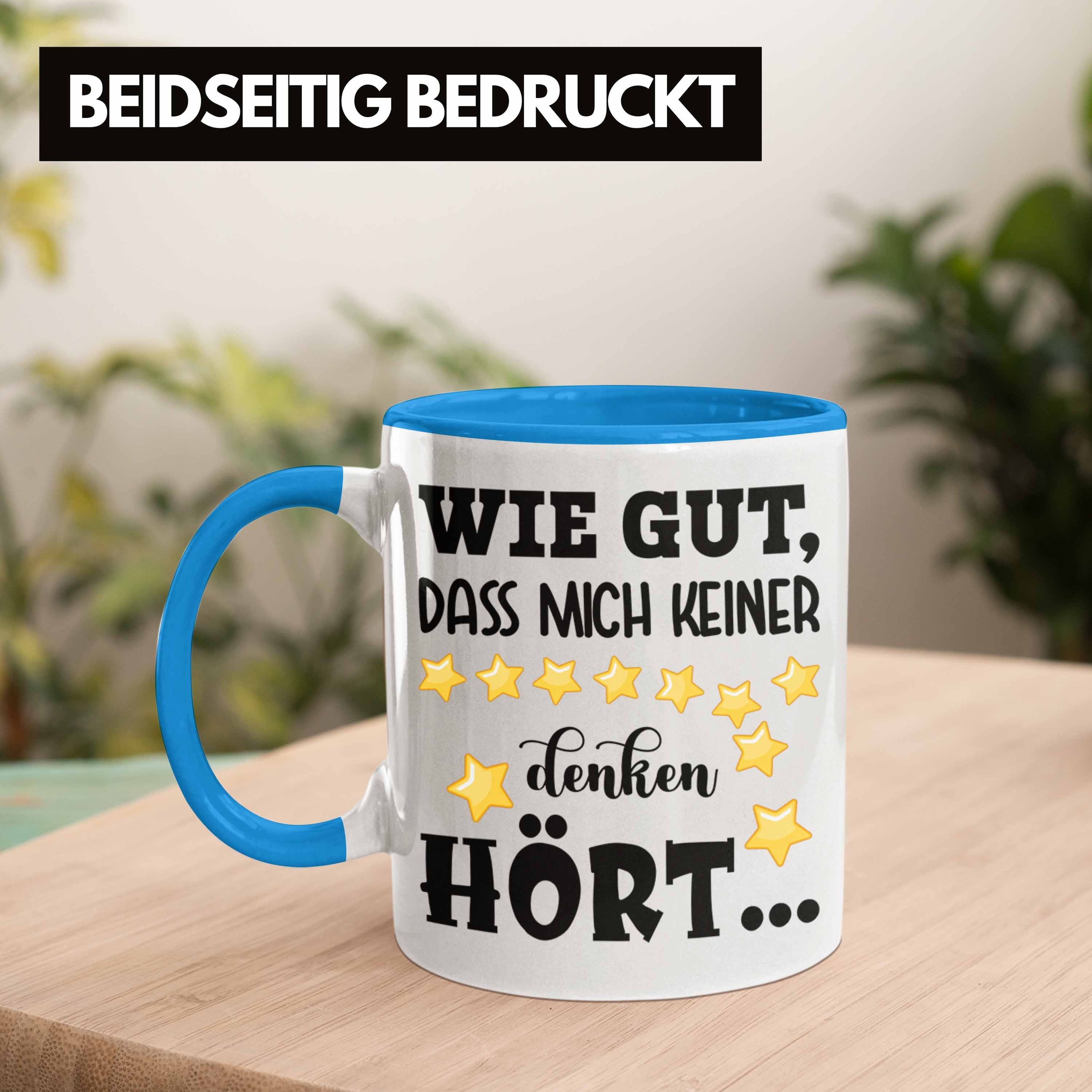 - Kollegin Trendation Gut Denken Tasse Trendation Lustige Geschenk Dass Mich Hört Kollege Keiner Spruch Tasse Wie Bürotasse Blau Geschenkidee