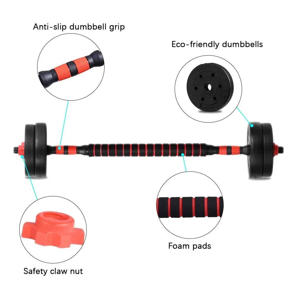 Sport-Knight® Langhantel Profi Hantel-Set Multifunktional, 15Kg, 20Kg, 25Kg, 30Kg, (3-in-1 Hantel-Set)