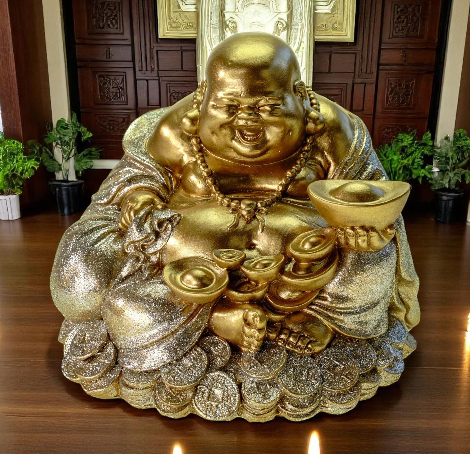 Kremers Schatzkiste Spardose XXL Glücksbuddha Spardose günstig online kaufen