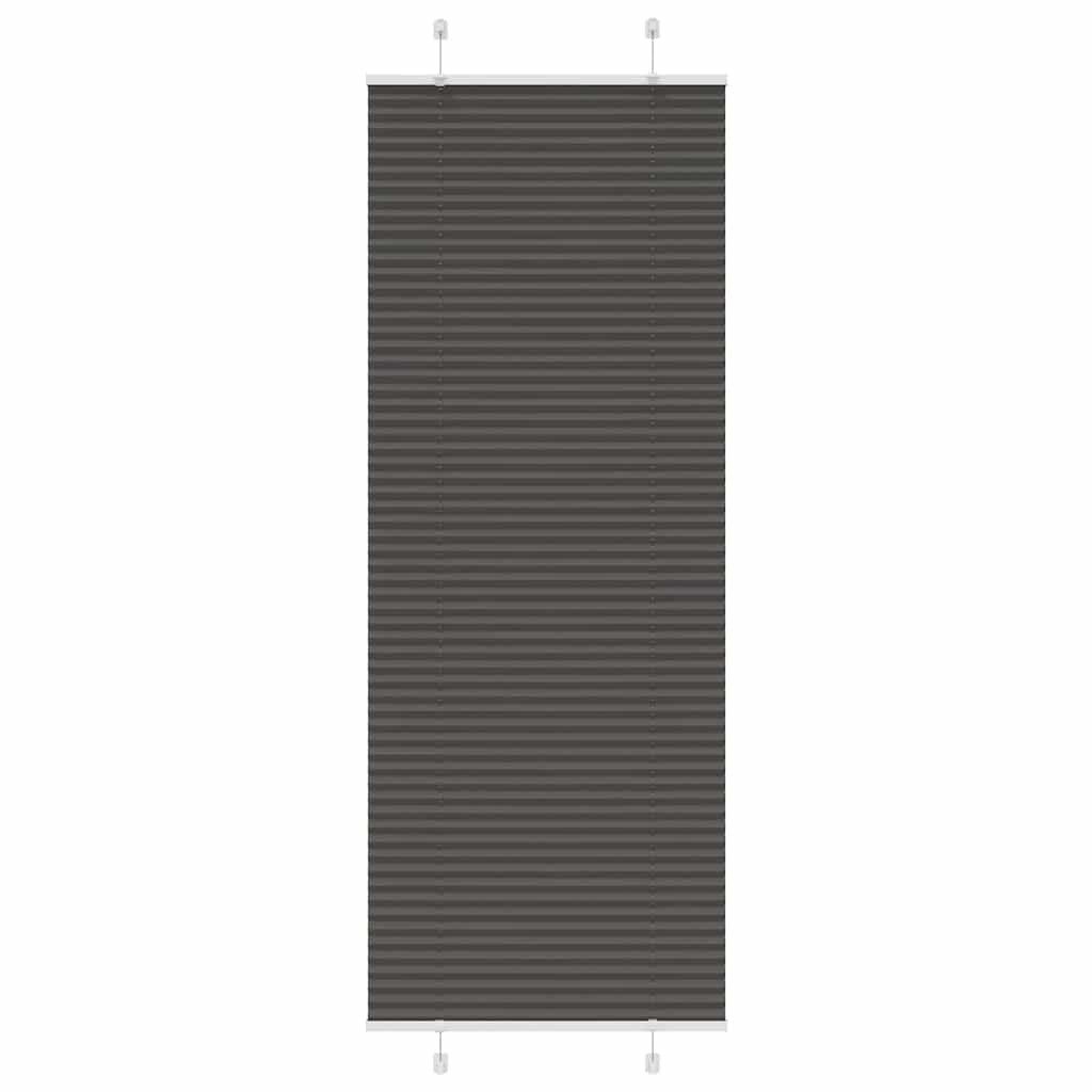 vidaXL Jalousie 70 x 200 cm Plissee Schwarz 70x200 cm Stoffbreite 69,4 cm Polyester