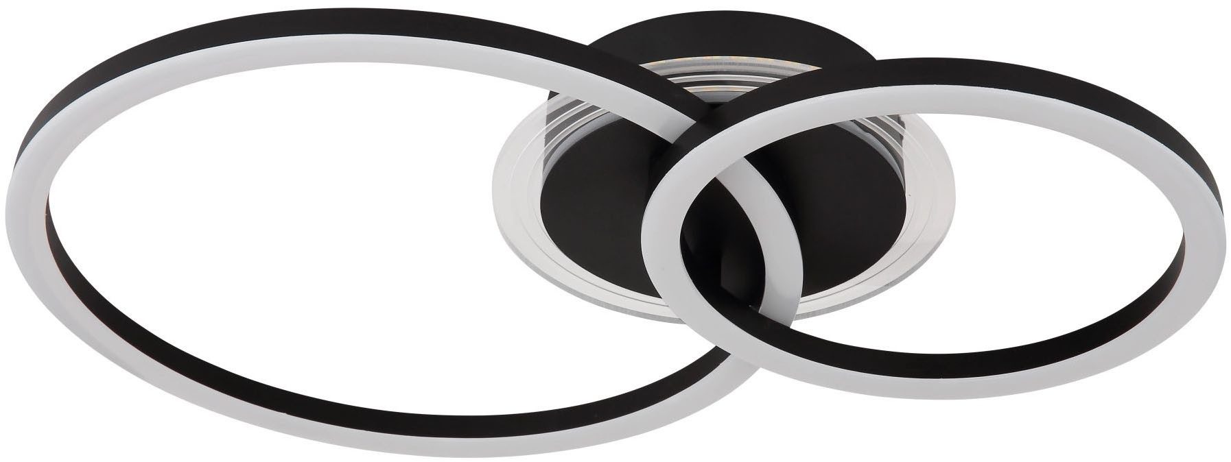 GLOBO LIGHTING LED Deckenleuchte LORETTA, Memoryfunktion, LED fest integriert, warmweiß - kaltweiß, Deckenlampe, rund, Wohnzimmer, Schlafzimmer