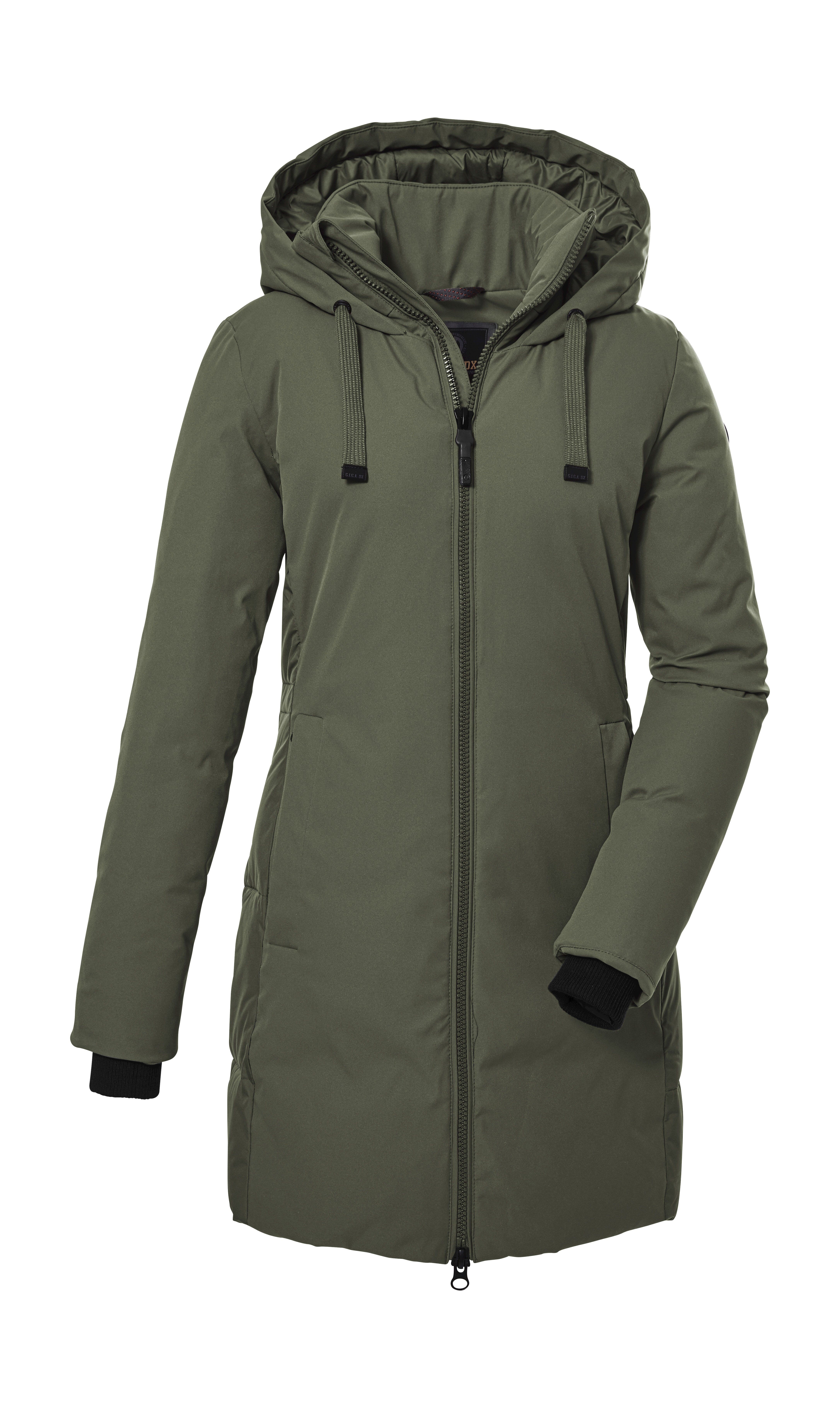 Manteau Parka Hiver Femme KILLTEC G.I.G.A. DX - Effet Duvet - Taille 36-42 - Beige/Brun - Neuf Avec Étiquettes