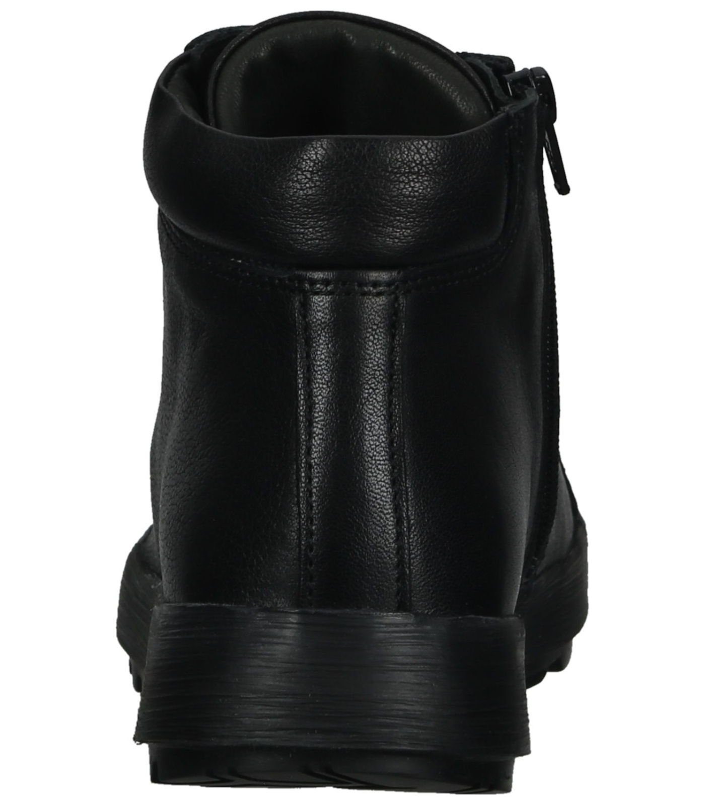 Think! Stiefelette Nappaleder schwarz Schnürstiefelette 049948