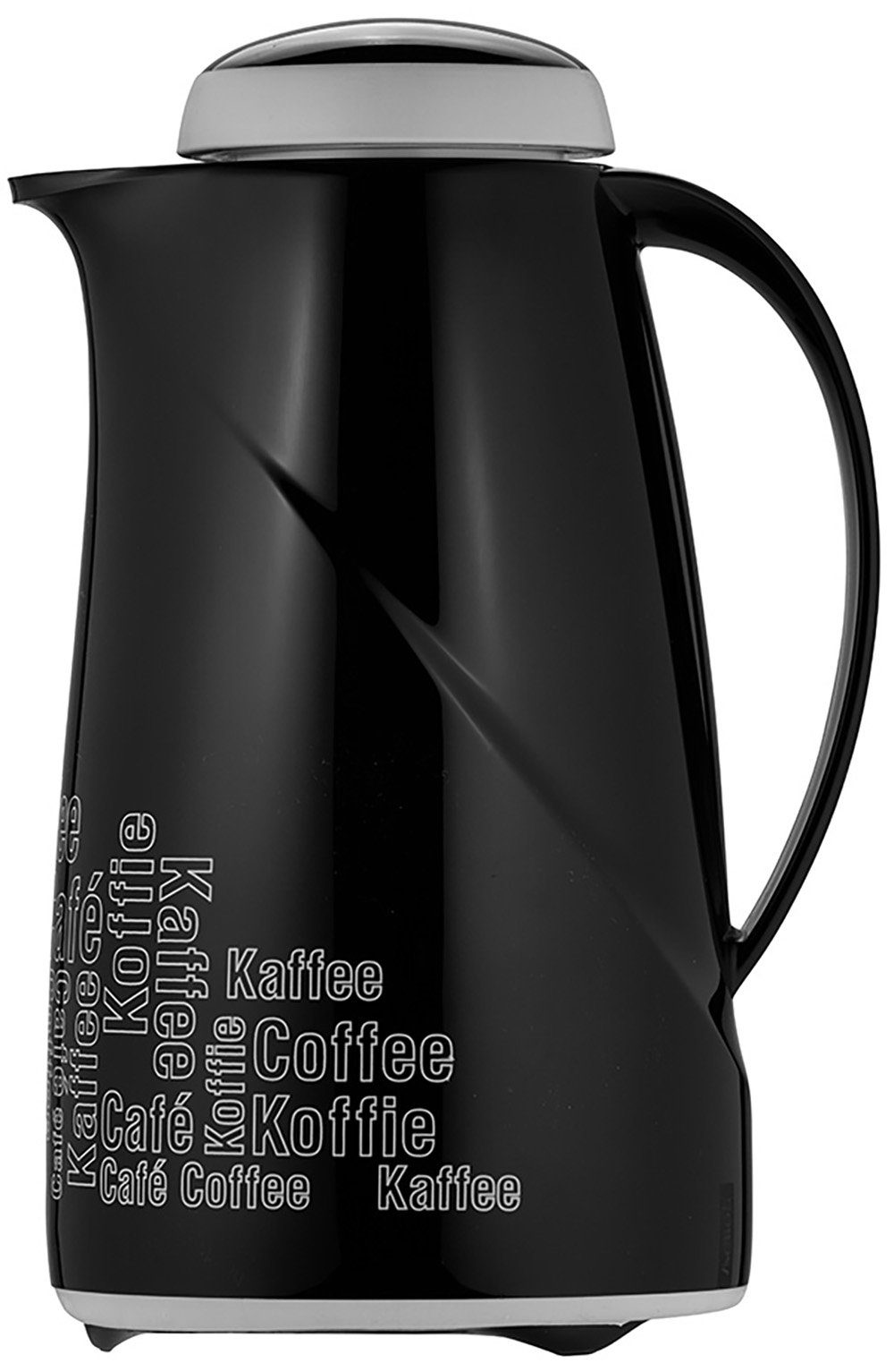 Wave l, 1 Helios Dekor-Druck Isolierkanne Coffee schwarz Break, mit