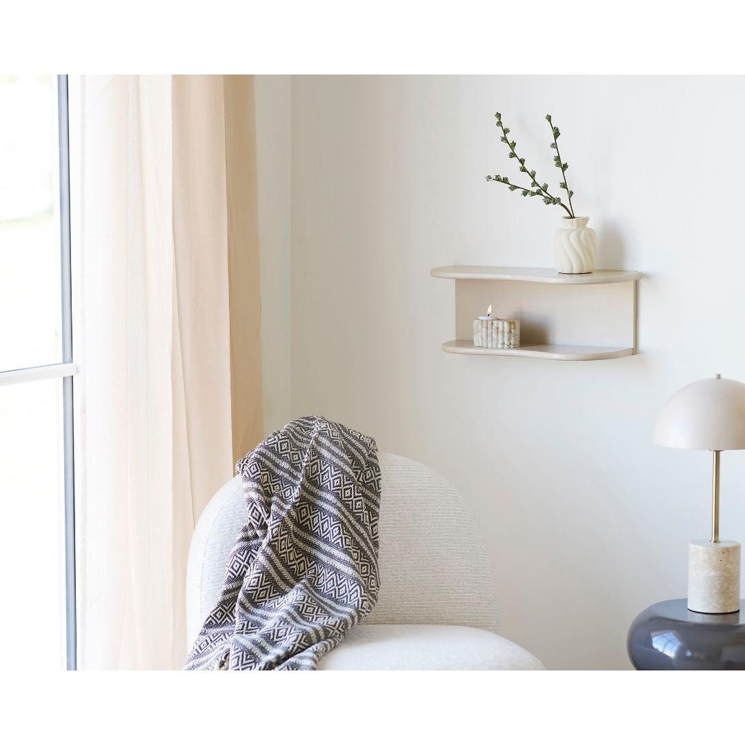 House Nordic Regal Nia Wandregal 2 Ebenen beige.