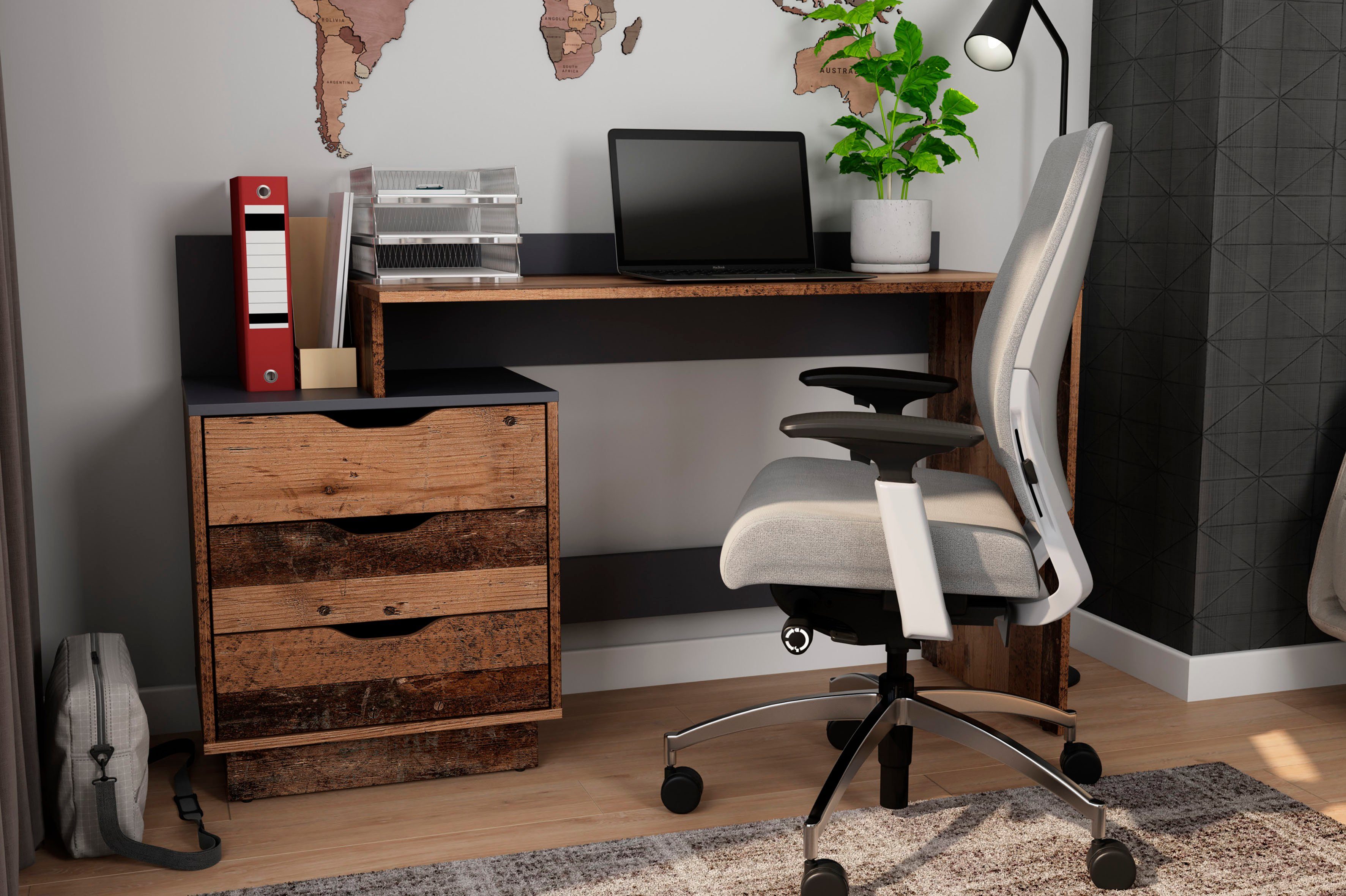 byLIVING Schreibtisch Bern, moderner Computertisch, mit viel Stauraum, Brei günstig online kaufen