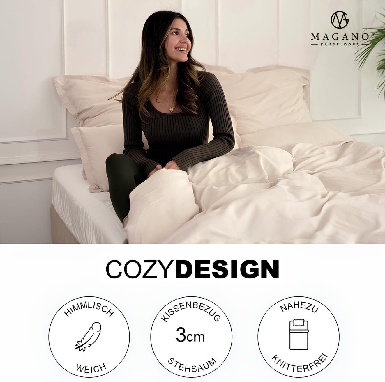 MAGANO Kissenbezug, Premium Kopfkissenbezug, (1 Stück), Hypoallergen, Ultra günstig online kaufen