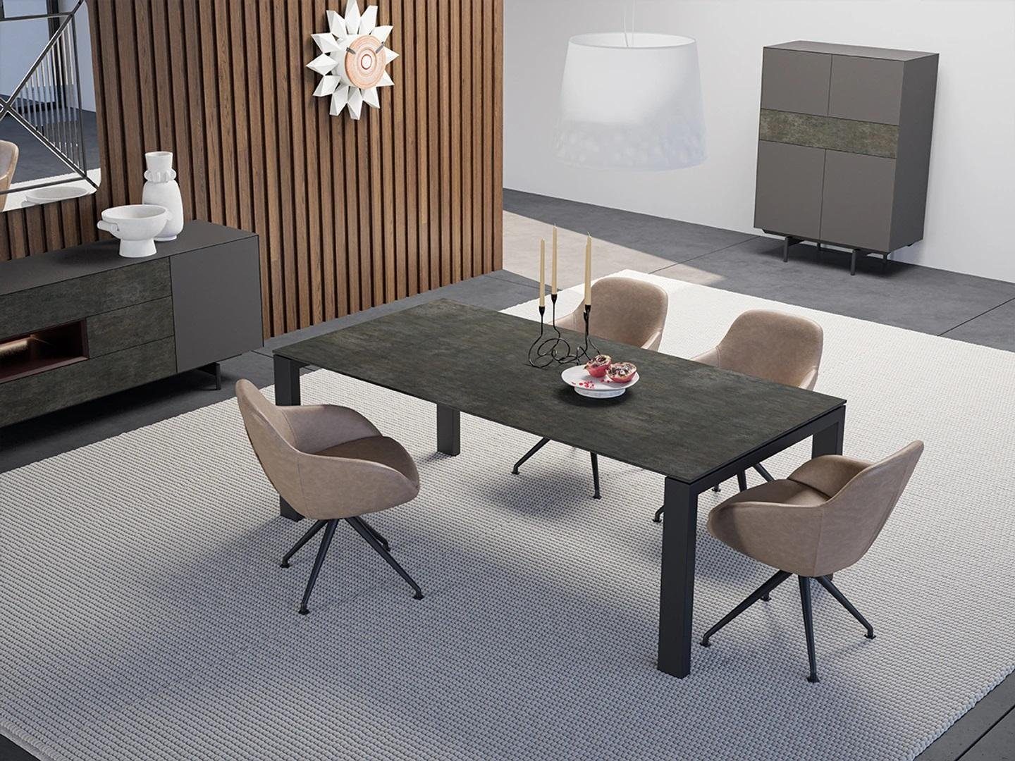JVmoebel Esszimmer-Set Luxus + Design Nur Modern Neu, Stühle in Stühle), (5-St., Esstisch Europa Einrichtung Esstisch 4x Esszimmer 4x Made