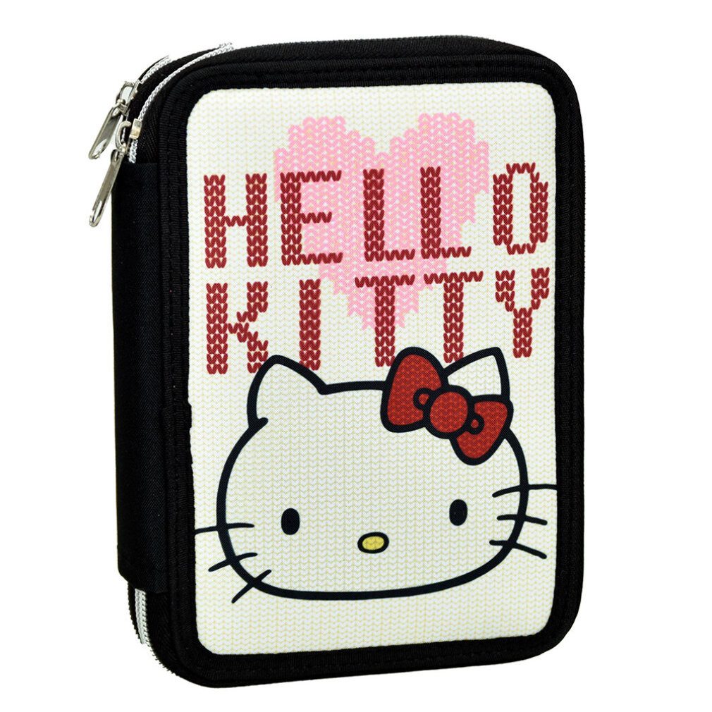 Hello Kitty Federmäppchen Heart gefülltes Federmäppchen 2 Etagen