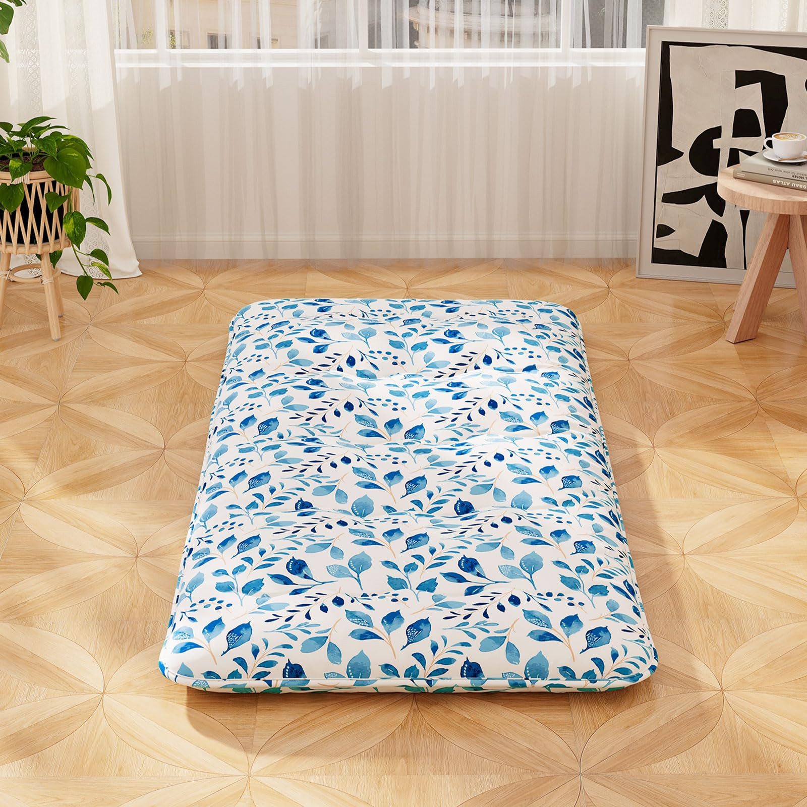 Futonmatratze, COSTWAY, 10 cm hoch, Futon Matratze, Tatami-Matte, Klappmatratze, 90x200cm