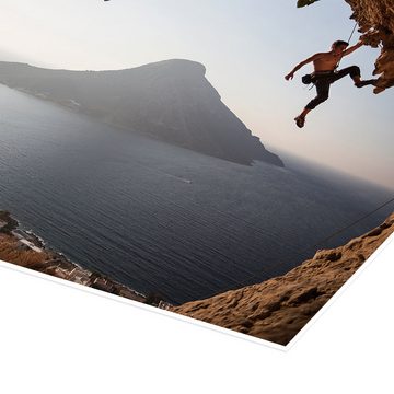 Posterlounge Poster Editors Choice, Kletterer auf der Insel Kalymnos, Griechenland, Fotografie