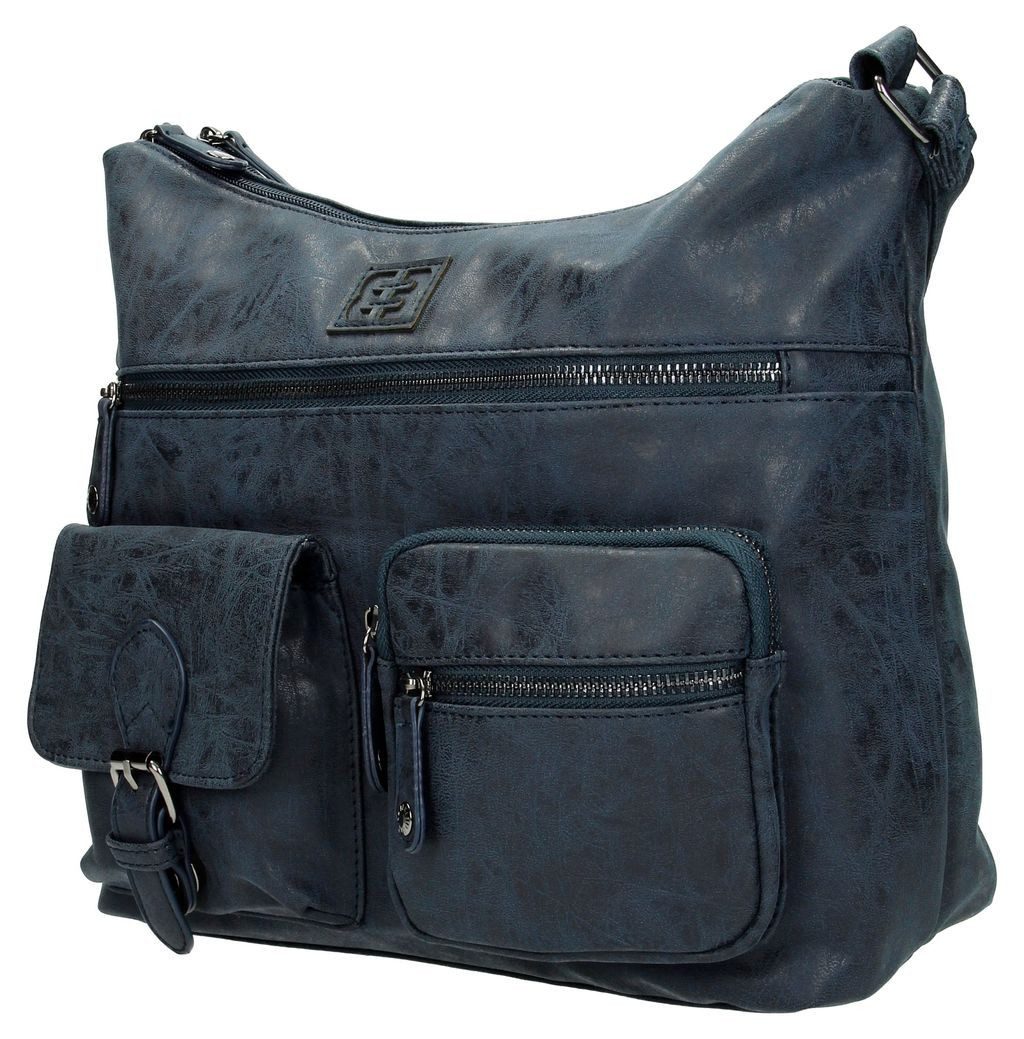 Christian Wippermann Umhängetasche Damen Tasche Schultertasche Umhängetasche Crossover (einzeln), Bag Leder Optik Handtasche