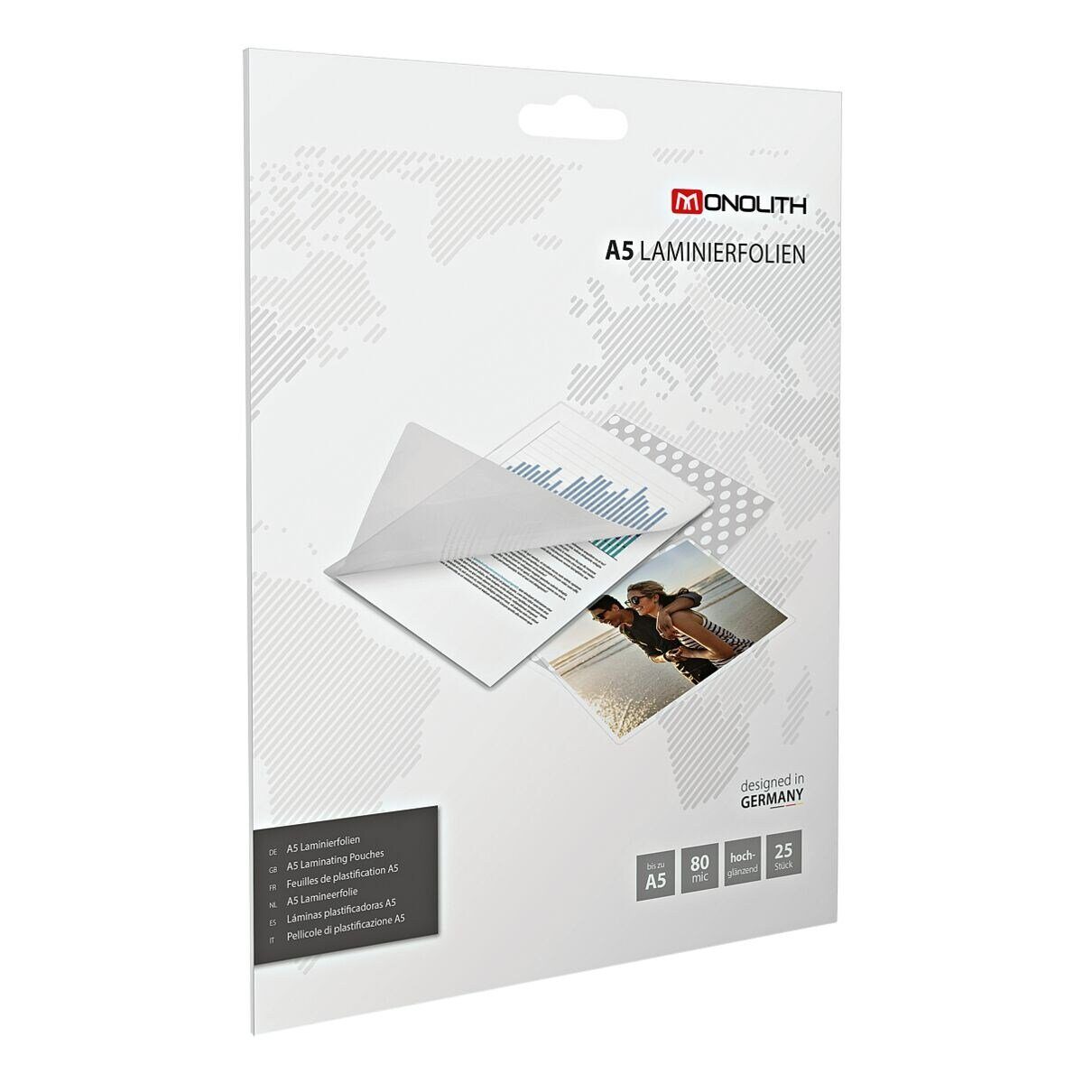 MONOLITH Laminierfolie 81M0580003, A5 80 mic glänzend