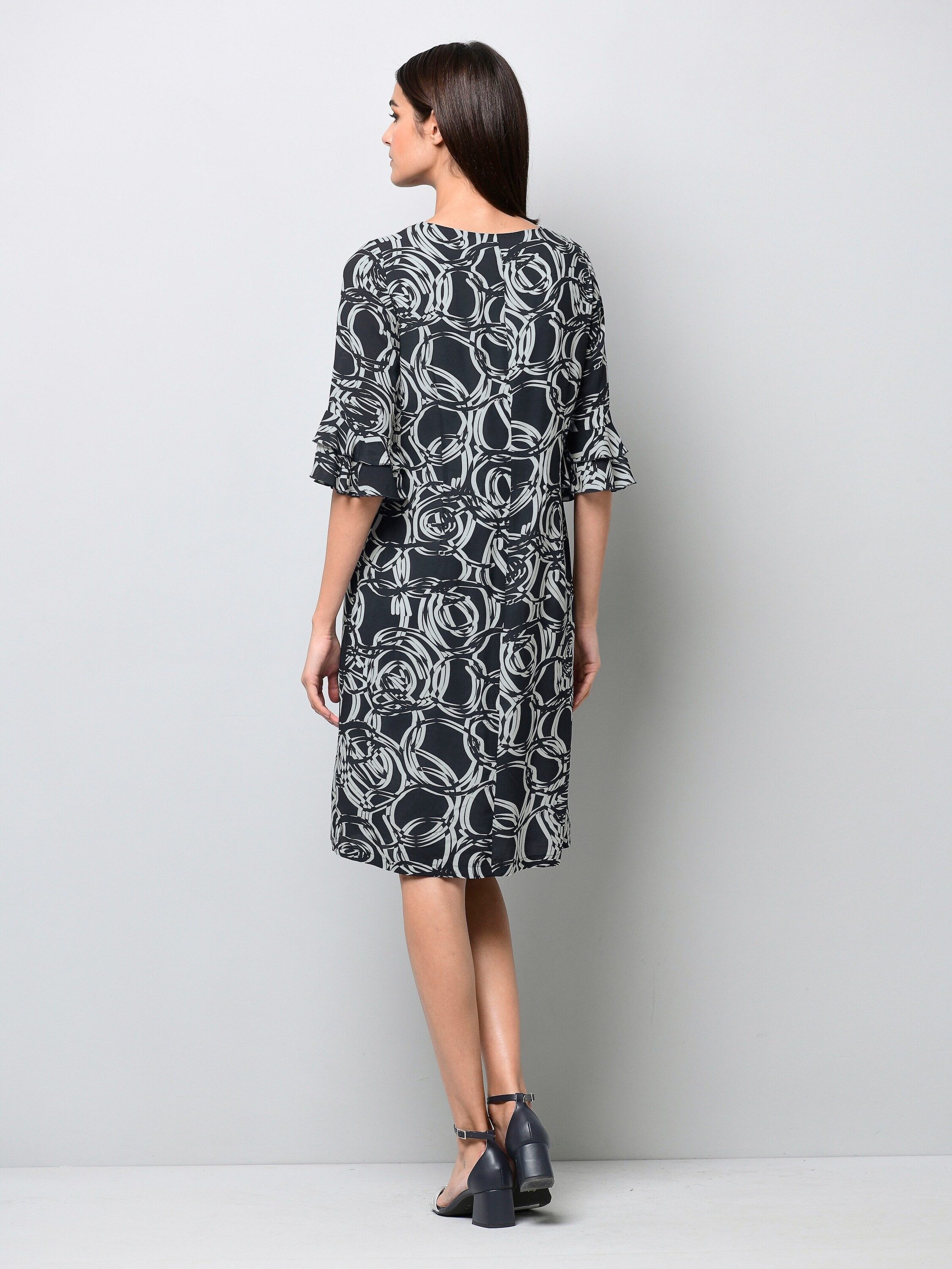 Alba Moda Druckkleid Kleid mit grafischem Dessin