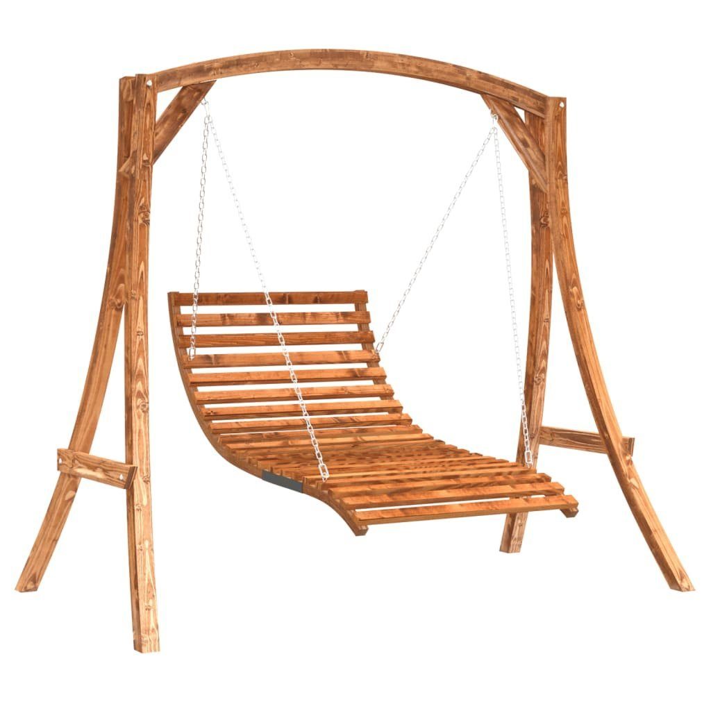 Hollywoodschaukel Hollywoodschaukel Massivholz Fichte mit Teak-Finish