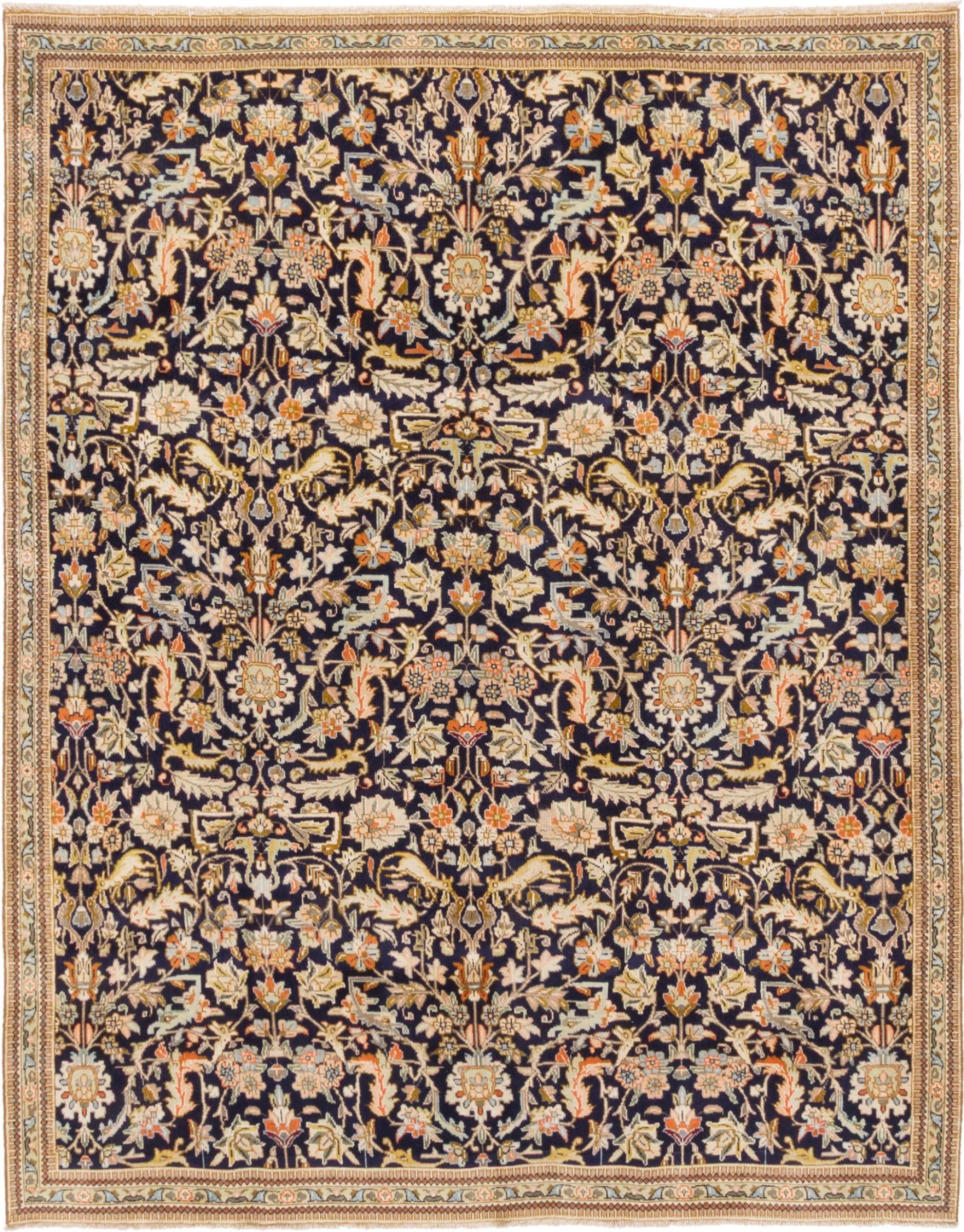 Nain Trading Orientteppich Täbriz Tabatabai 203x255 Handgeknüpfter Orientteppich, rechteckig, Höhe: 12 mm