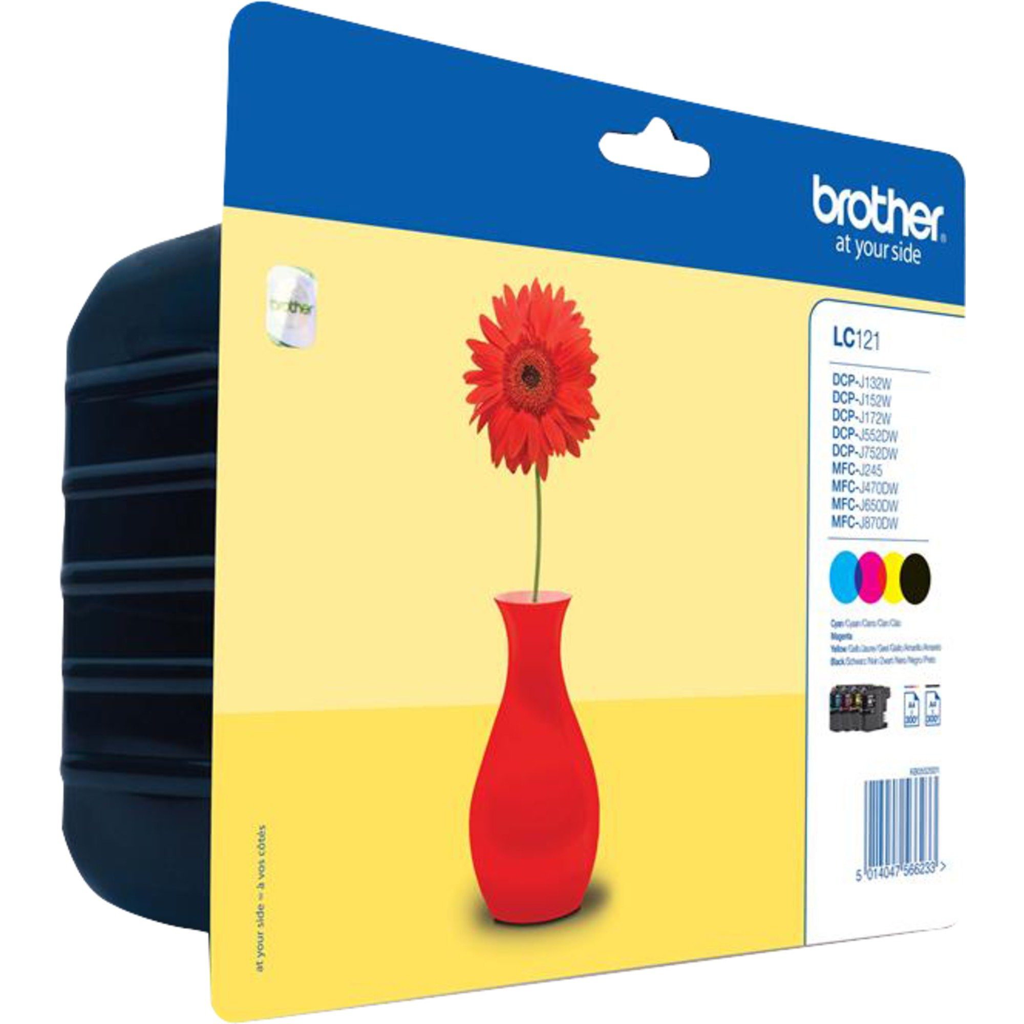 Brother Tinte Valuepack LC-121VALBPDR Tintenpatrone