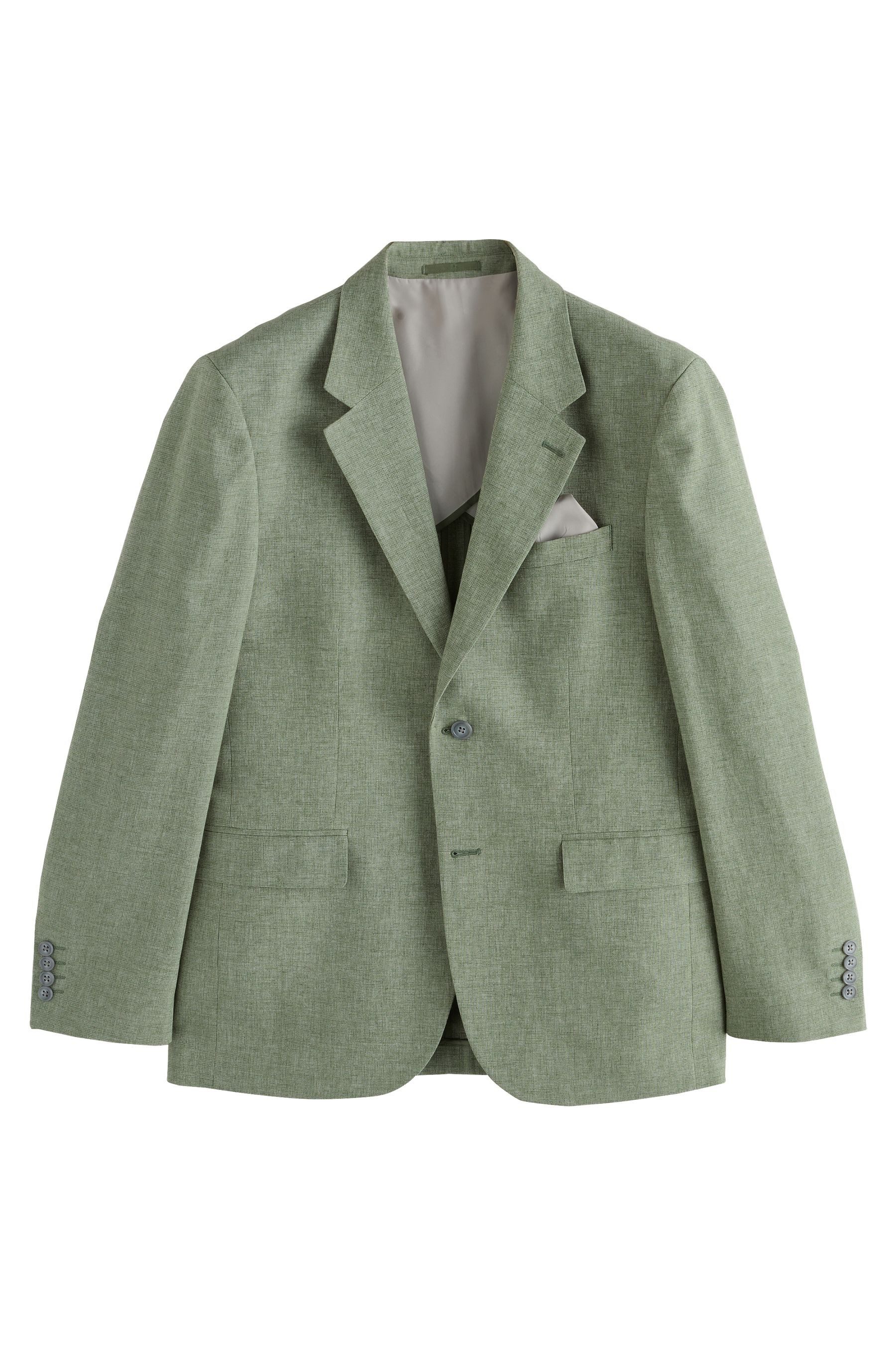 Next Sakko Strukturiertes Tailored Fit Anzugsakko, Leinenmix (1-tlg) günstig online kaufen