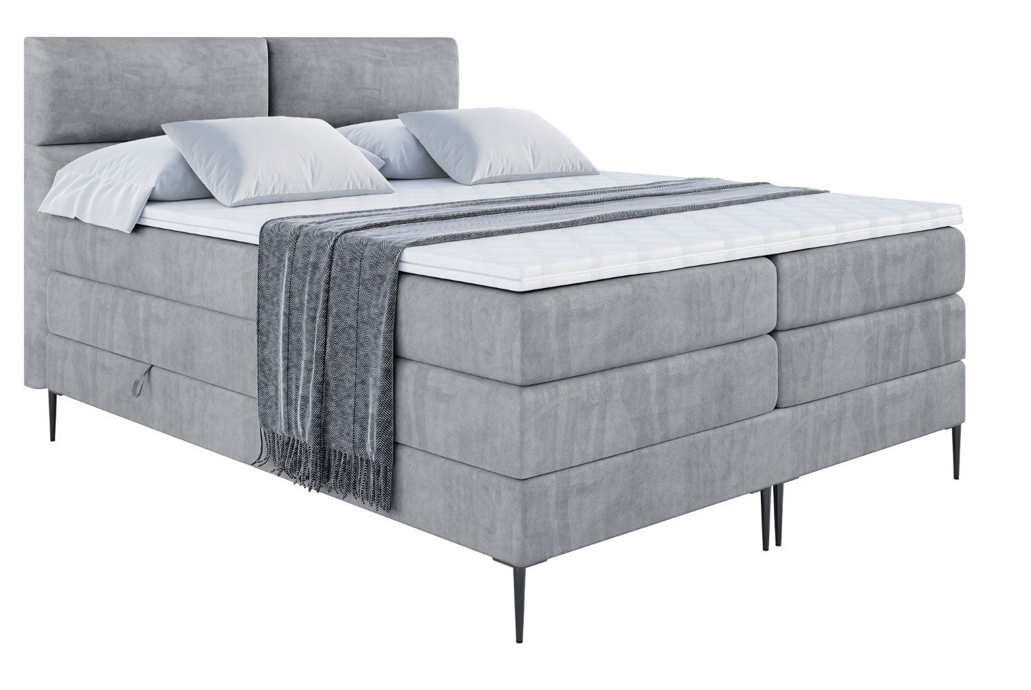 ALTDECOR Boxspringbett BOXI3-F KING (Multipocket-Matratze H4, günstig online kaufen