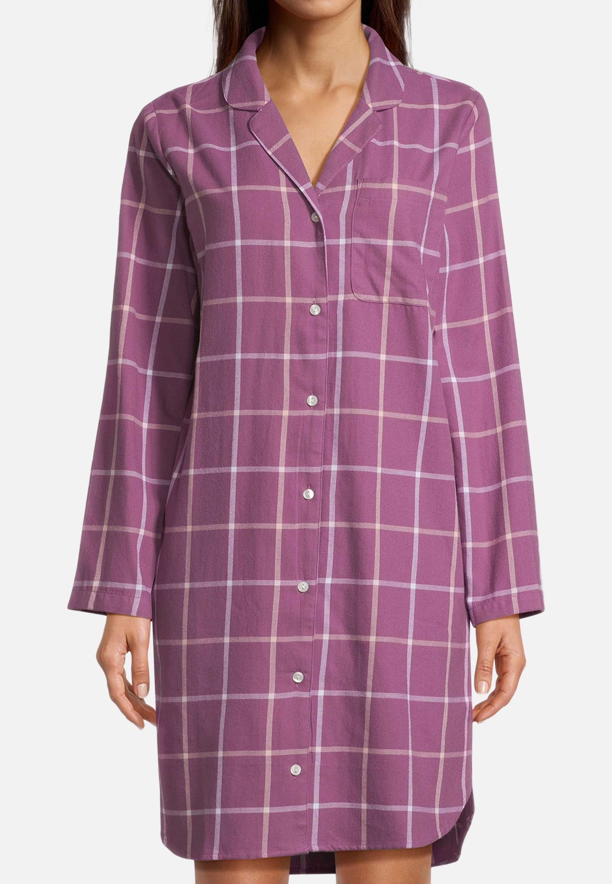 seidensticker Nachthemd Classic Flanell (1-tlg) Nachthemd - Baumwolle - Wär günstig online kaufen