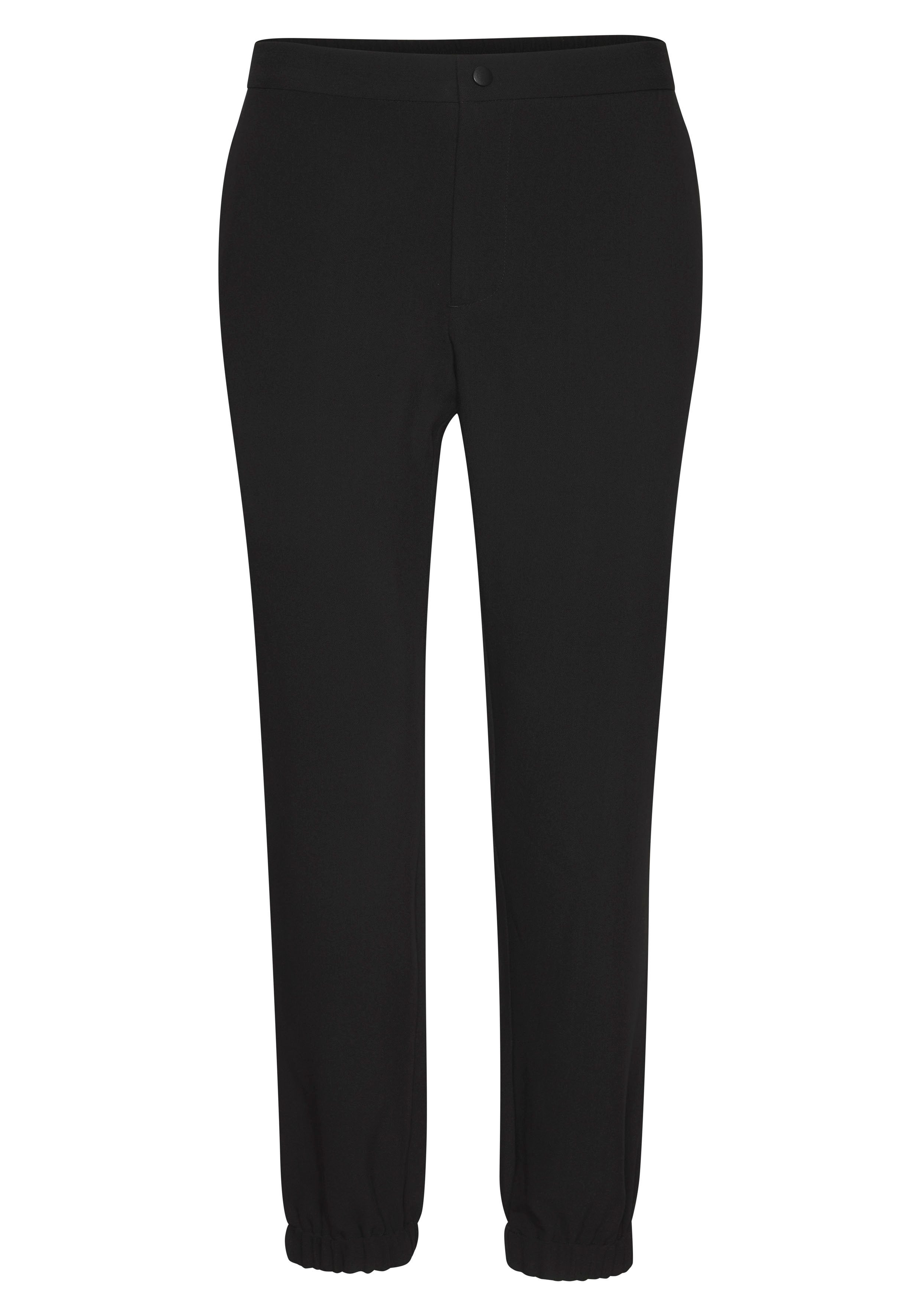 John Devin Stoffhose mit elastischen Bündchen, aus leicht dehnbarer Webqual günstig online kaufen