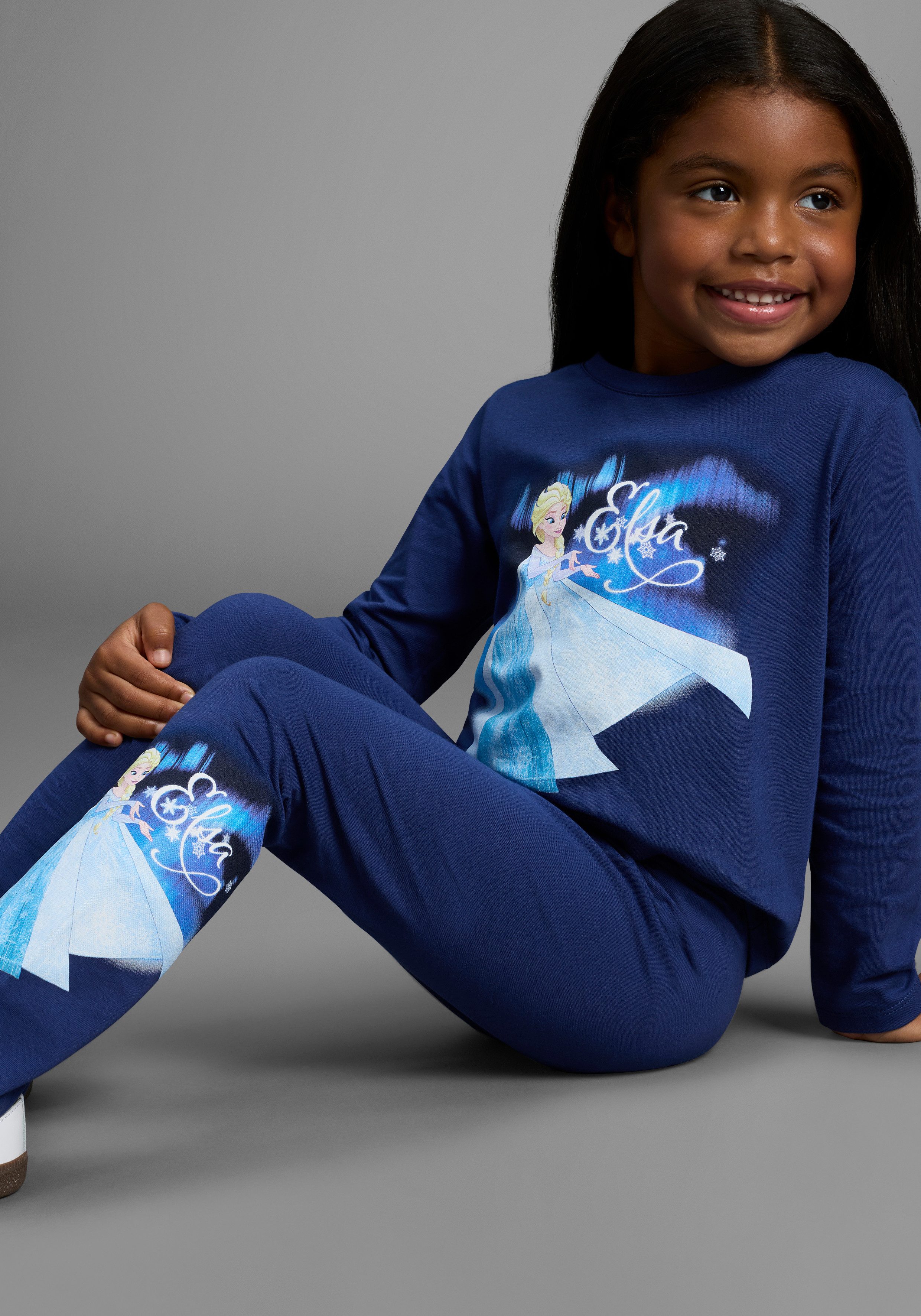 KIDSWORLD Langarmshirt & Leggings FROZEN 2tlg Set: ELSA - Disney (Set, 2-tlg., 2) Disney ELSA Drucke