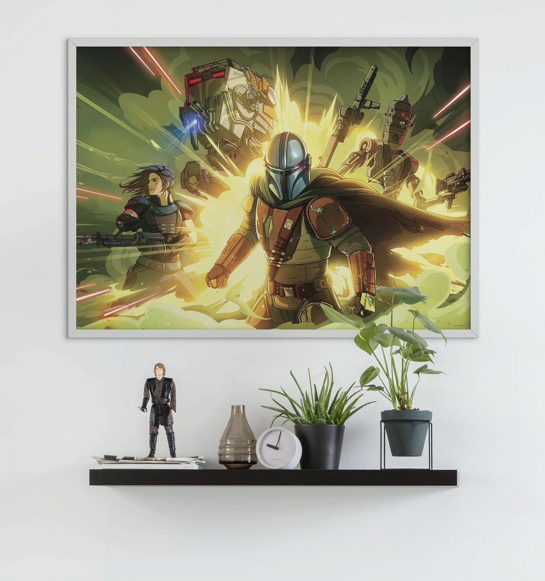 Komar Bild Mandalorian Fireteam, Disney, Star Wars (1 St), Wandbild zur Dekoration im Kinderzimmer - ohne Rahmen