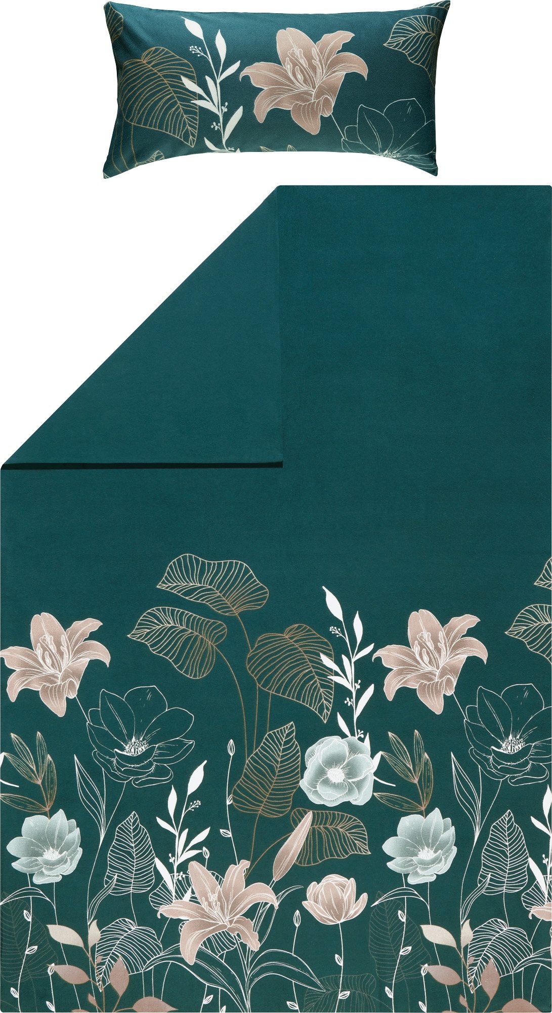 REDBEST Bettwäsche Wendebettwäsche, Baumwolle, Blumen günstig online kaufen