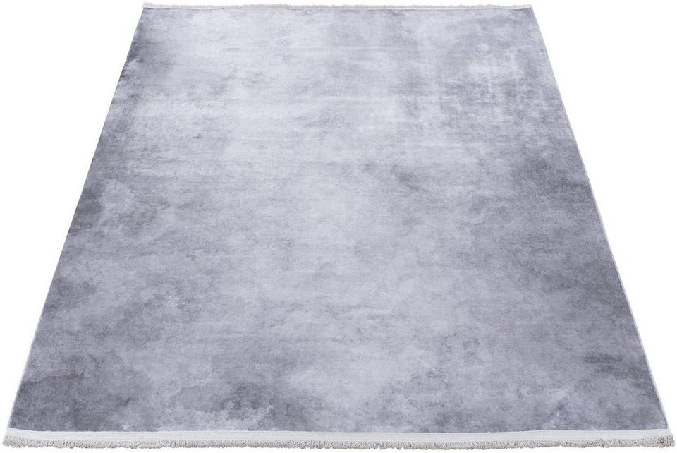 Teppich Reyna, Sehrazat, rechteckig, Höhe: 8 mm, waschbar,Seiden-Optik,mit  weichem Glanz Garn, rutschfest,Pflegeleicht