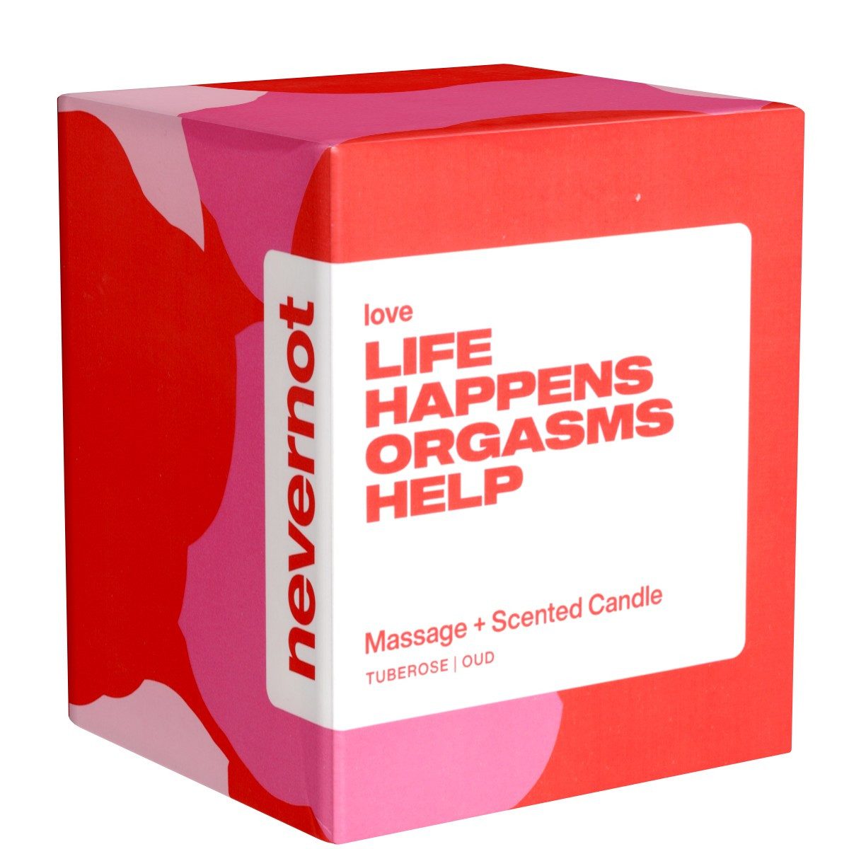 nevernot Massagekerze Love Kerze mit, 1-tlg., Life Happens, Orgasms Help - verführerische Massagekerze