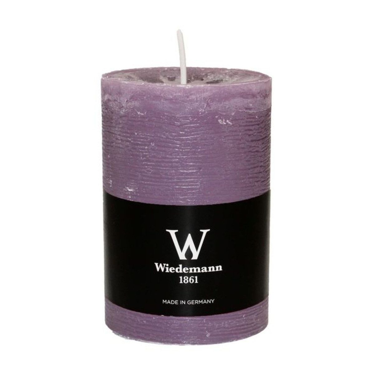 INNA-Glas Stumpenkerze AURORA, mauve, 14 cm, Ø10 cm, 100h - Made in Germany