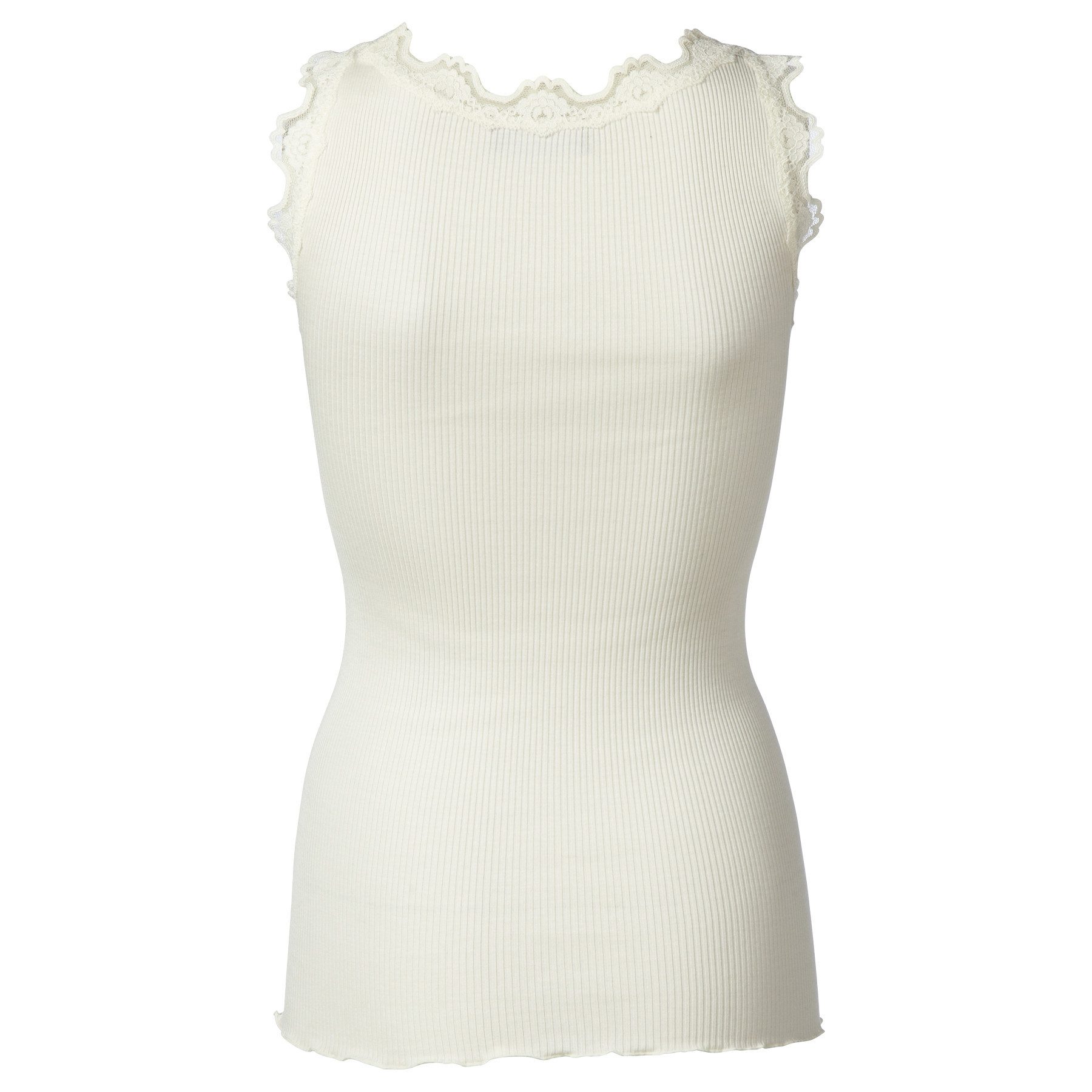 rosemunde Shirttop ROSEMUNDE Seidentop BABETTE mit Spitzenbesatz - Ivory – Bild 2 von 2