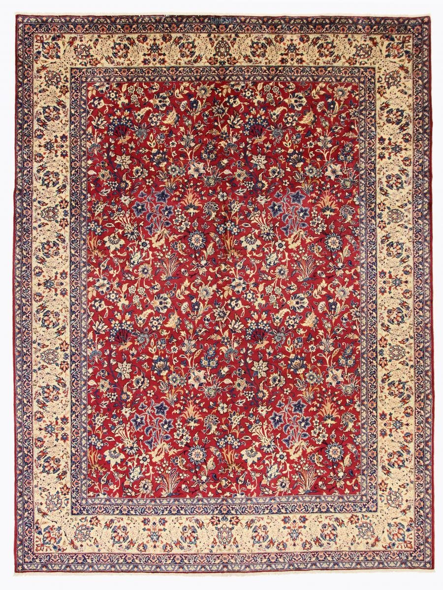 Orientteppich Yazd Binesh 303x406 Handgeknüpfter Orientteppich / Perserteppich, Nain Trading, rechteckig, Höhe: 12 mm