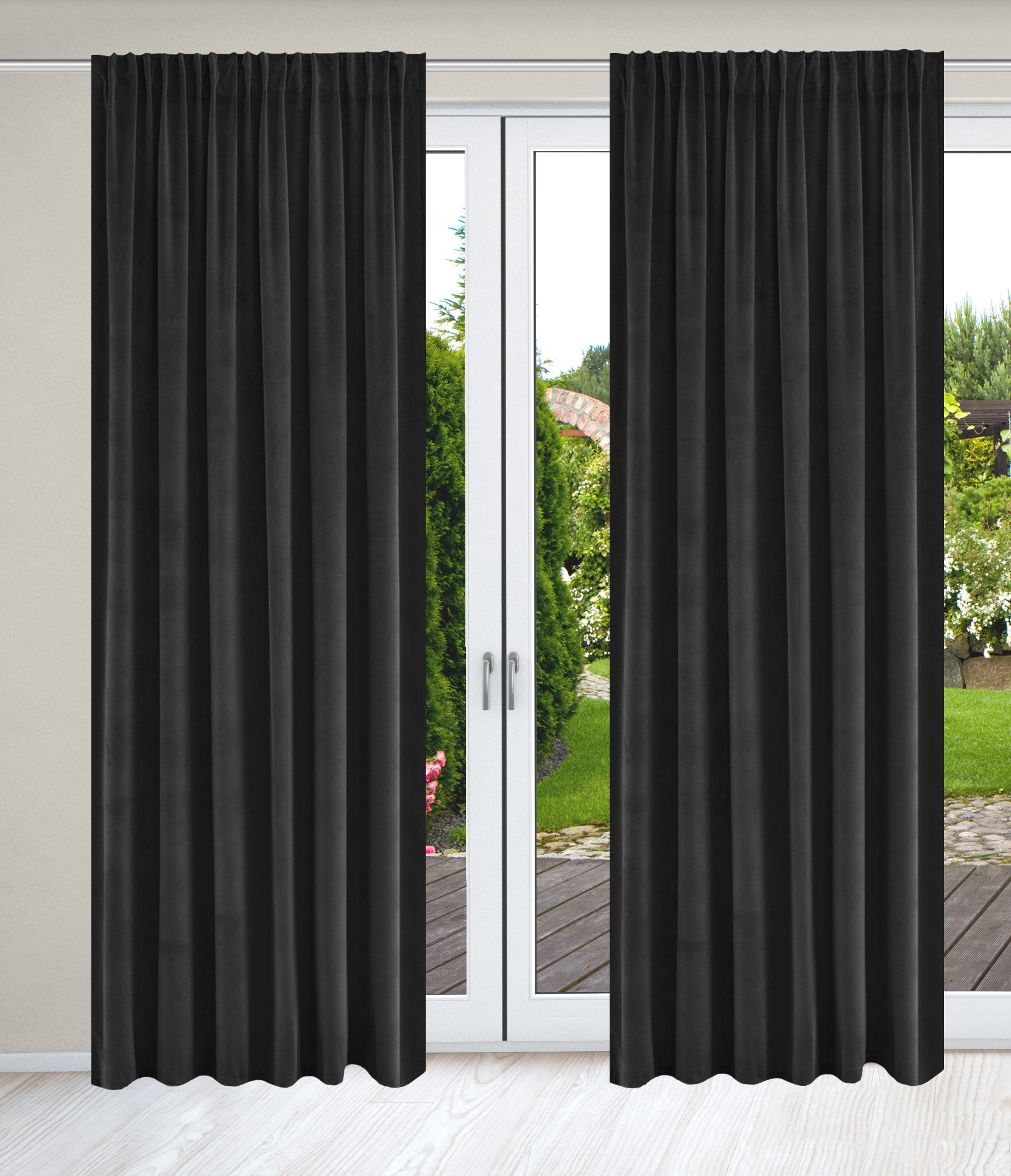 Guido Maria Kretschmer Home&Living Vorhang SAMT (2 St), Multifunktionsband, günstig online kaufen