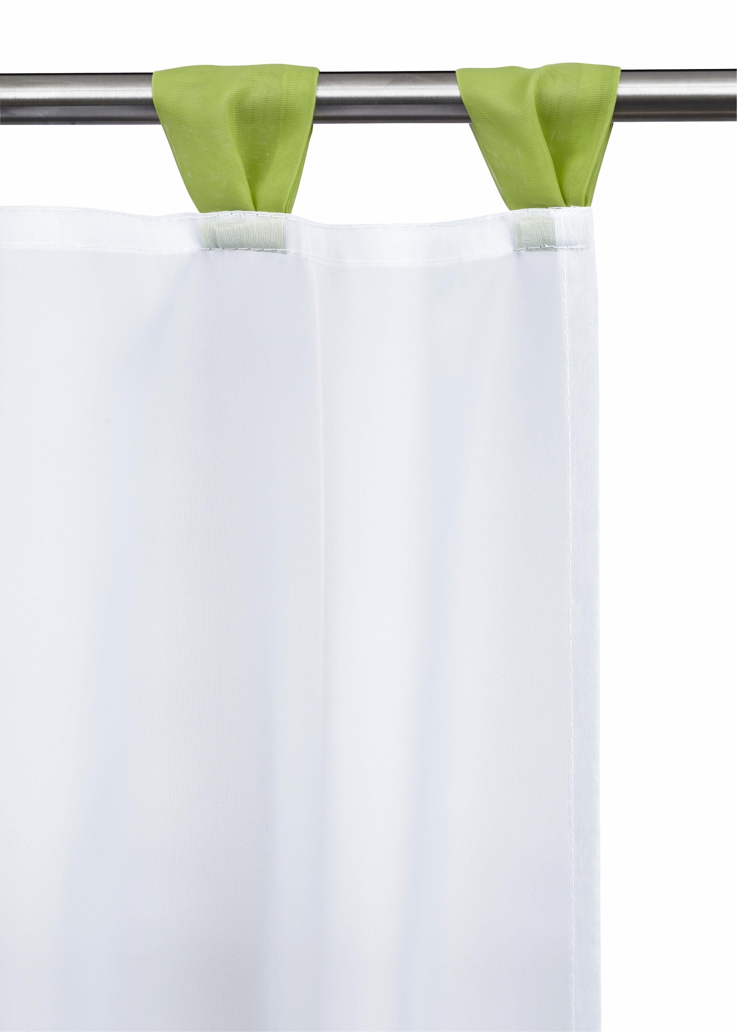OTTO home Scheibengardine Bitola (1 St), Schlaufen, transparent, Voile, Fertiggardine, transparent – Bild 4 von 5