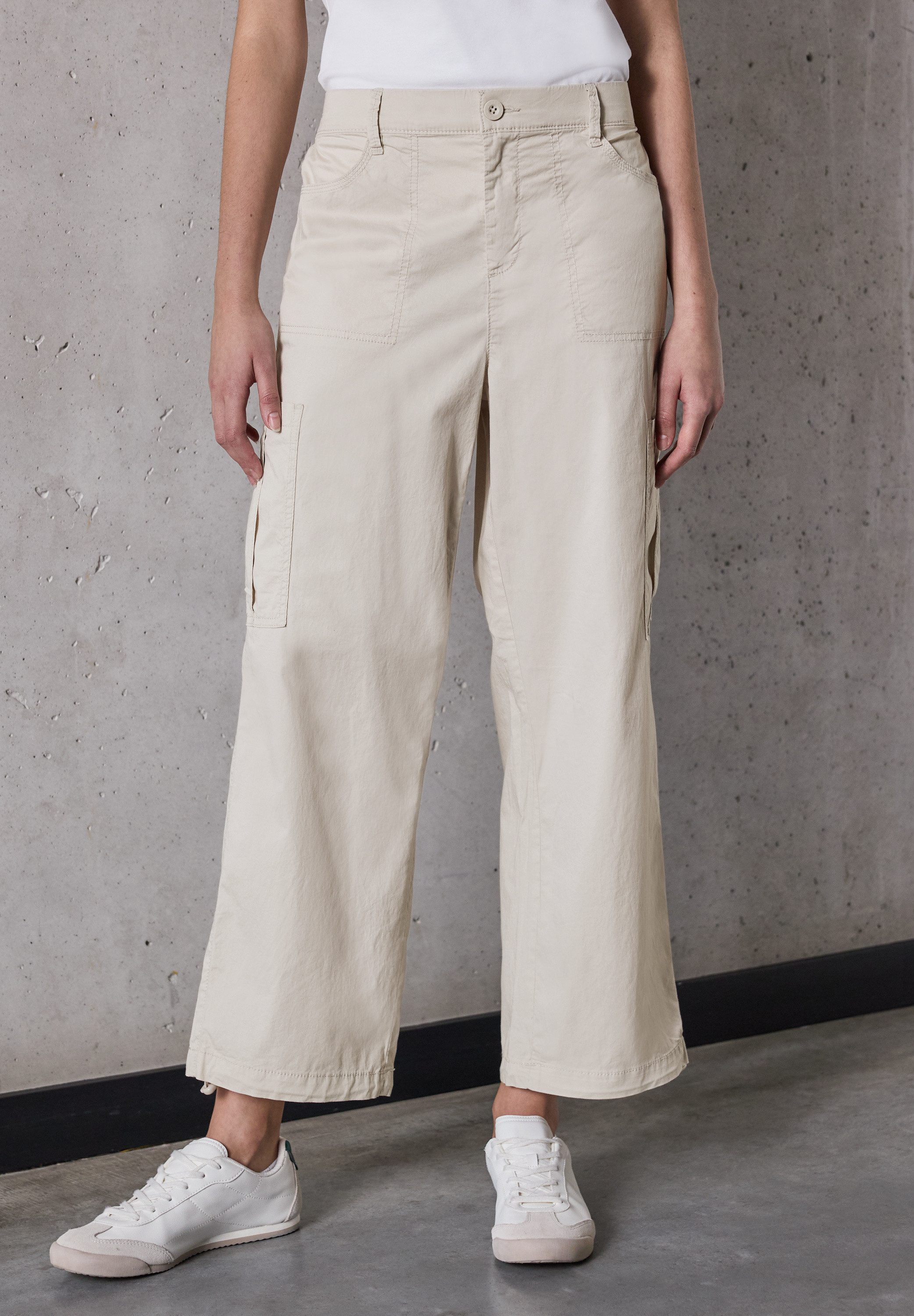 STREET ONE STUDIO Paperbag-Hose High Waist