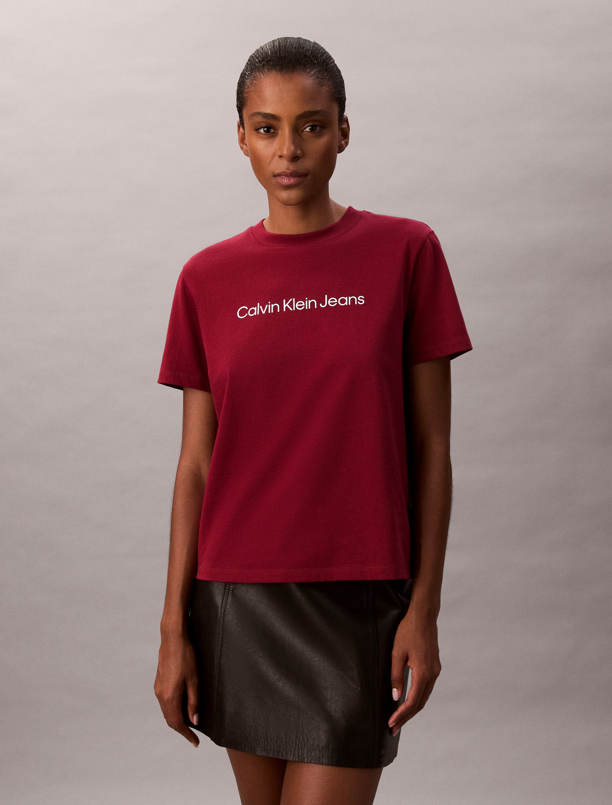 Calvin Klein Jeans T-Shirt mit Logoschriftzug günstig online kaufen