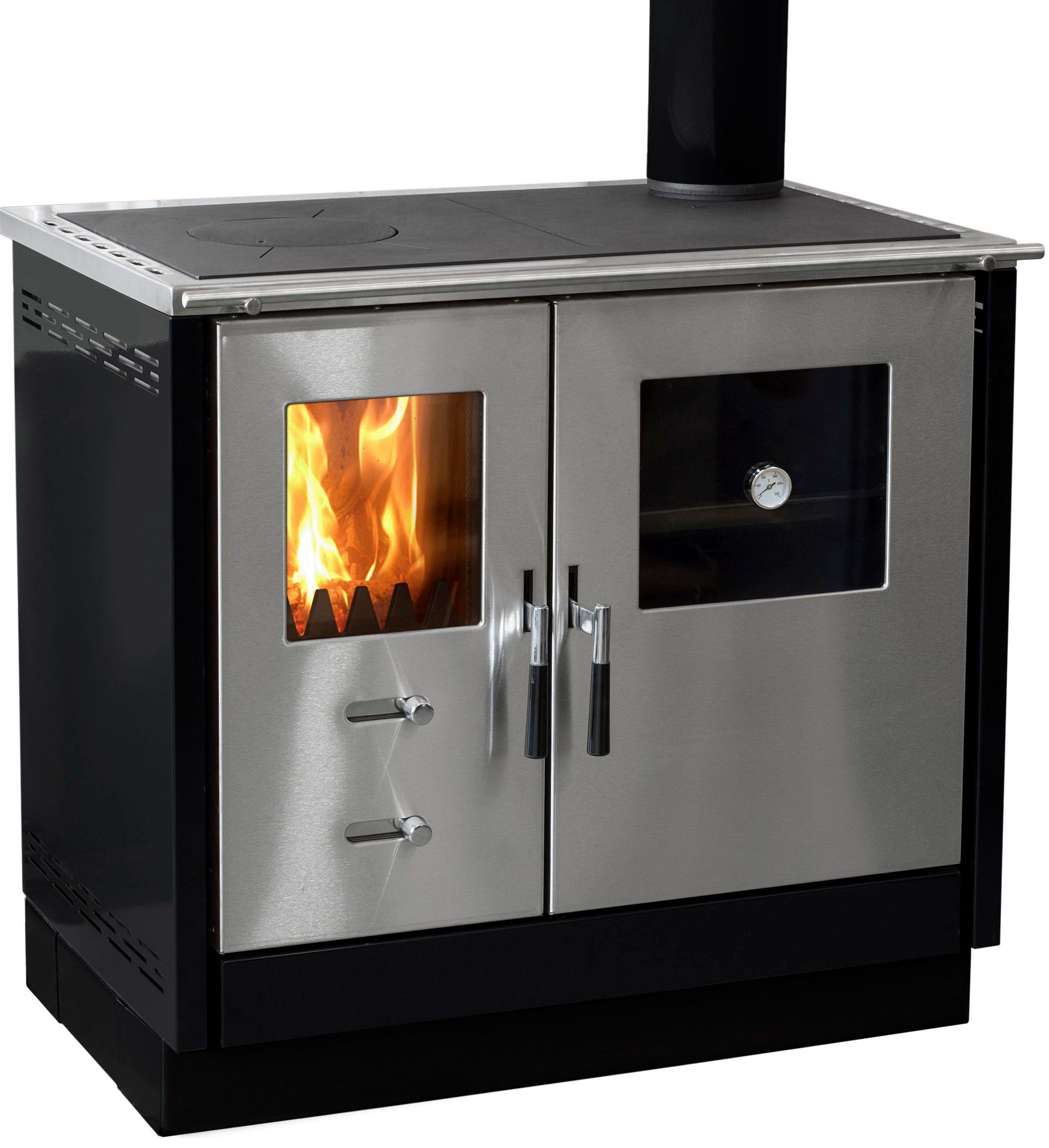Firefix Festbrennstoffherd »MAAS«, 8,3 kW, Zeitbrand